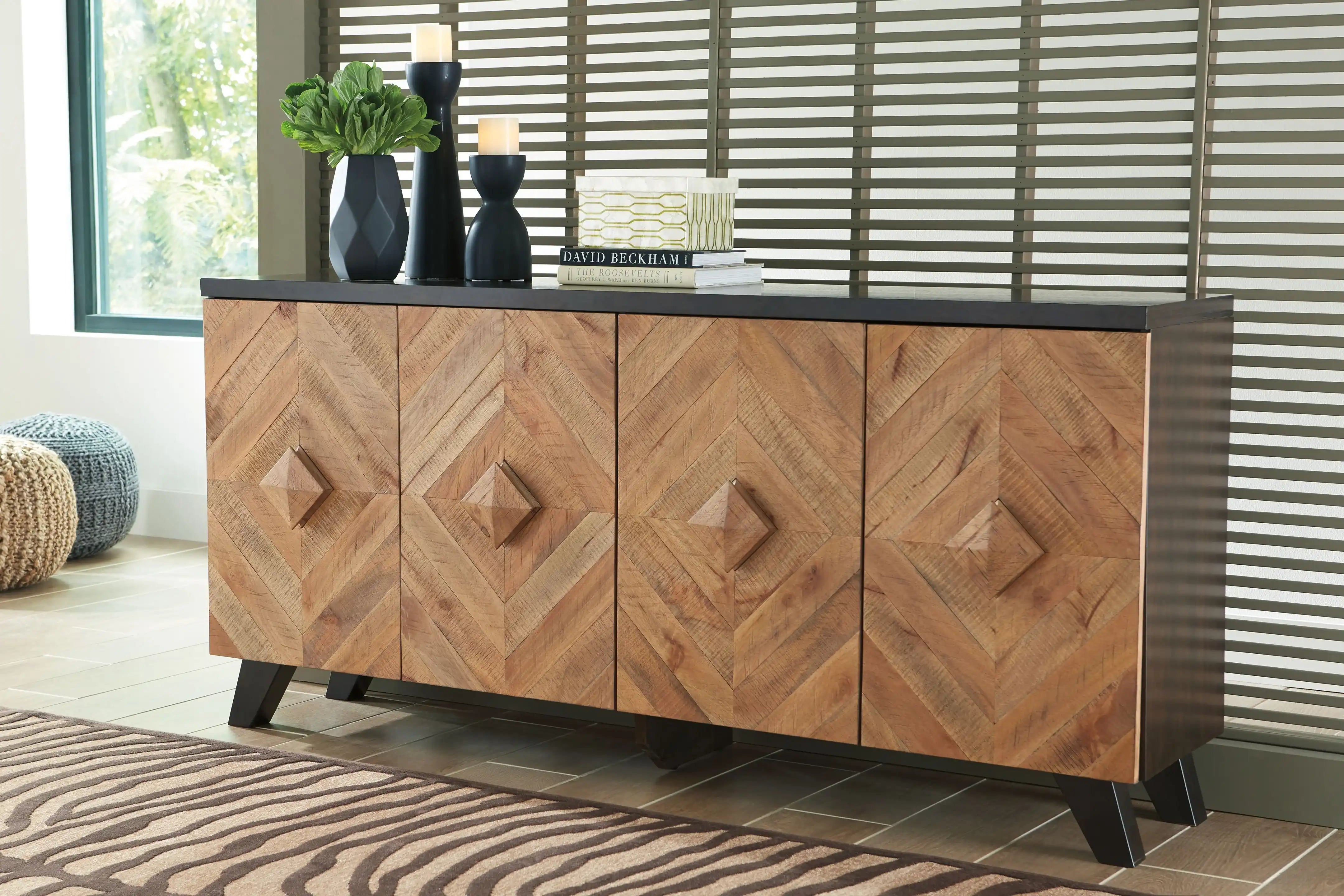 Robin Ridge - Accent Cabinet - Brown / Beige - Best Buy Furniture
