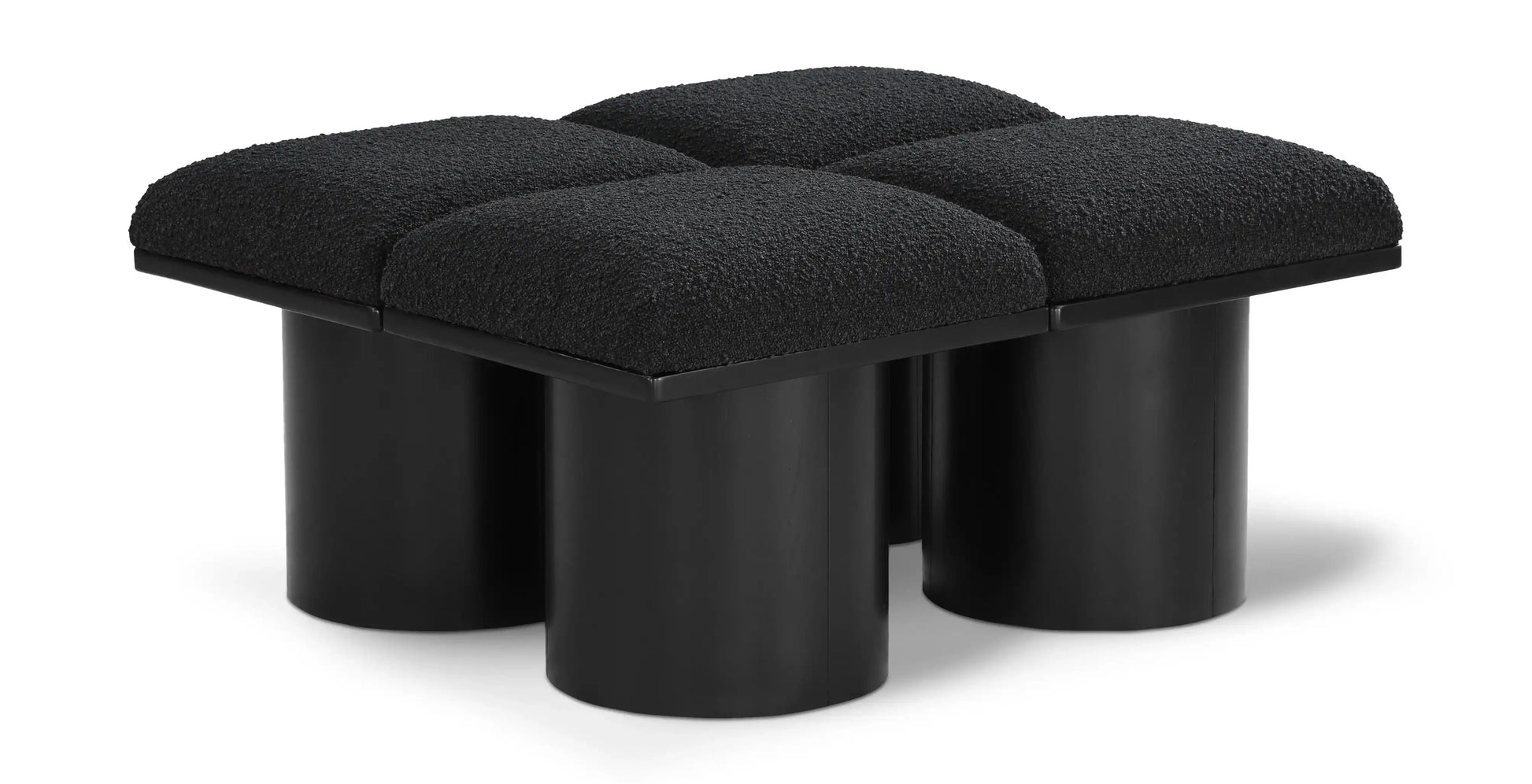 Pavilion - 4 Piece Modular Bench With Black Base - Best Buy Furniture