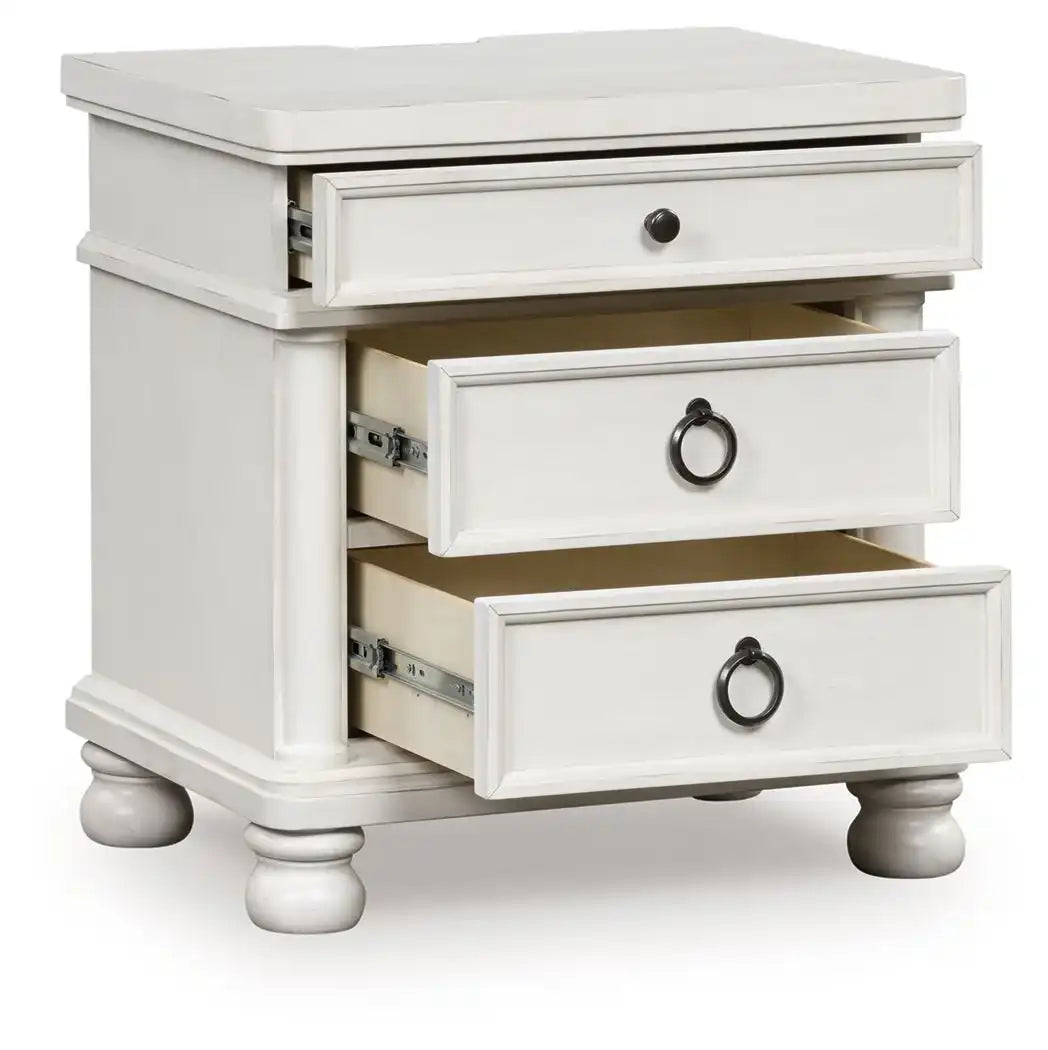Rowlenstown - Three Drawer Night Stand - Best Buy Furniture