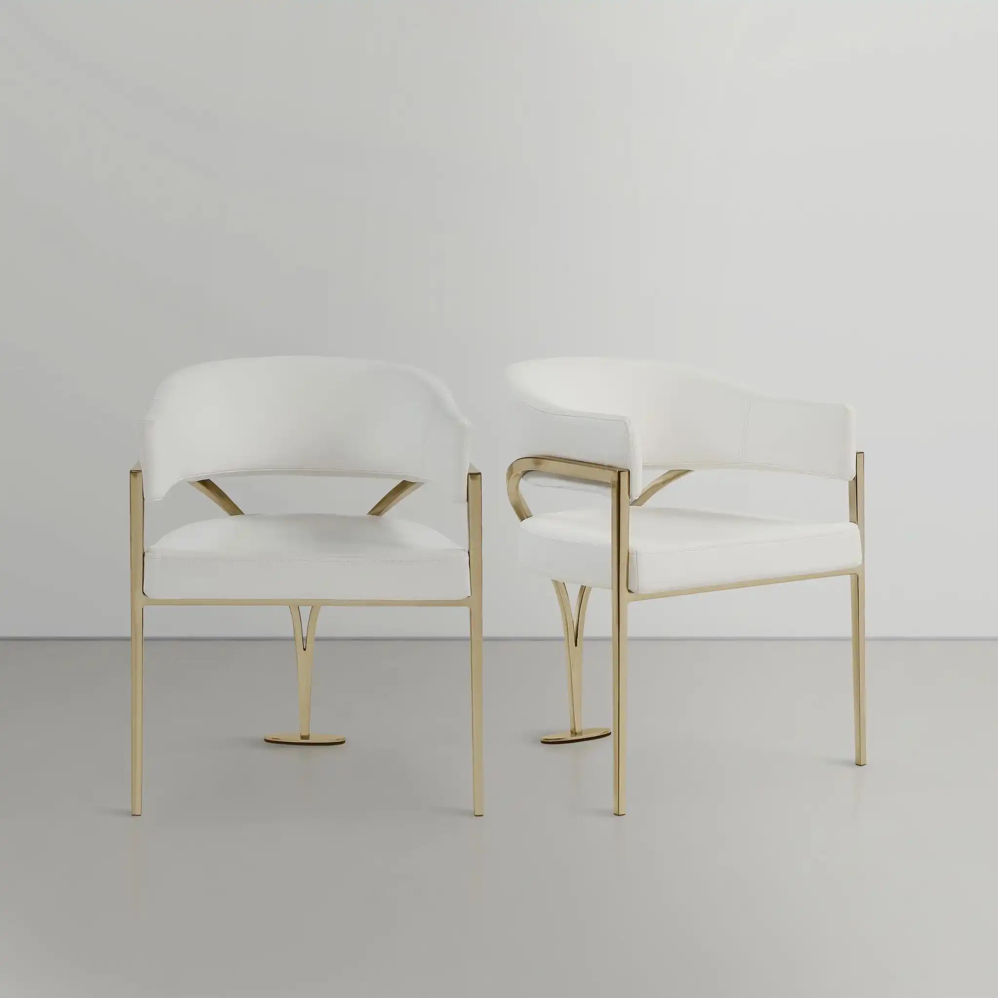 Madelyn - Dining Chair (Set of 2) - Brushed Brass