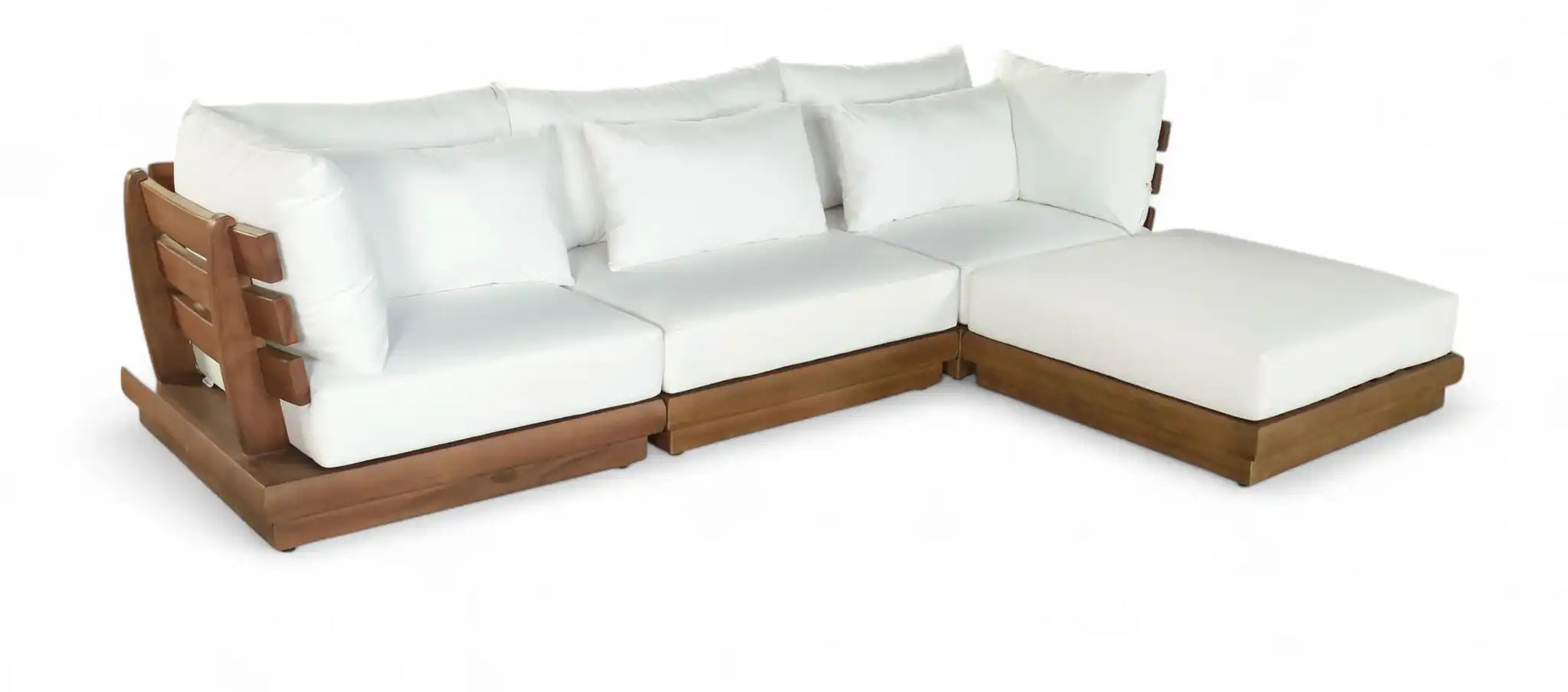 Mirella - 4 Piece Water Resistant Fabric Outdoor Patio Modular Sectional - Best Buy Furniture