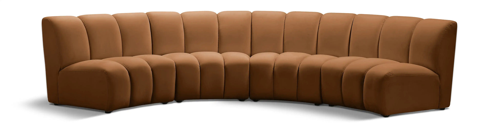 Infinity - 4 Piece Modular Sectional - Saddle - Best Buy Furniture