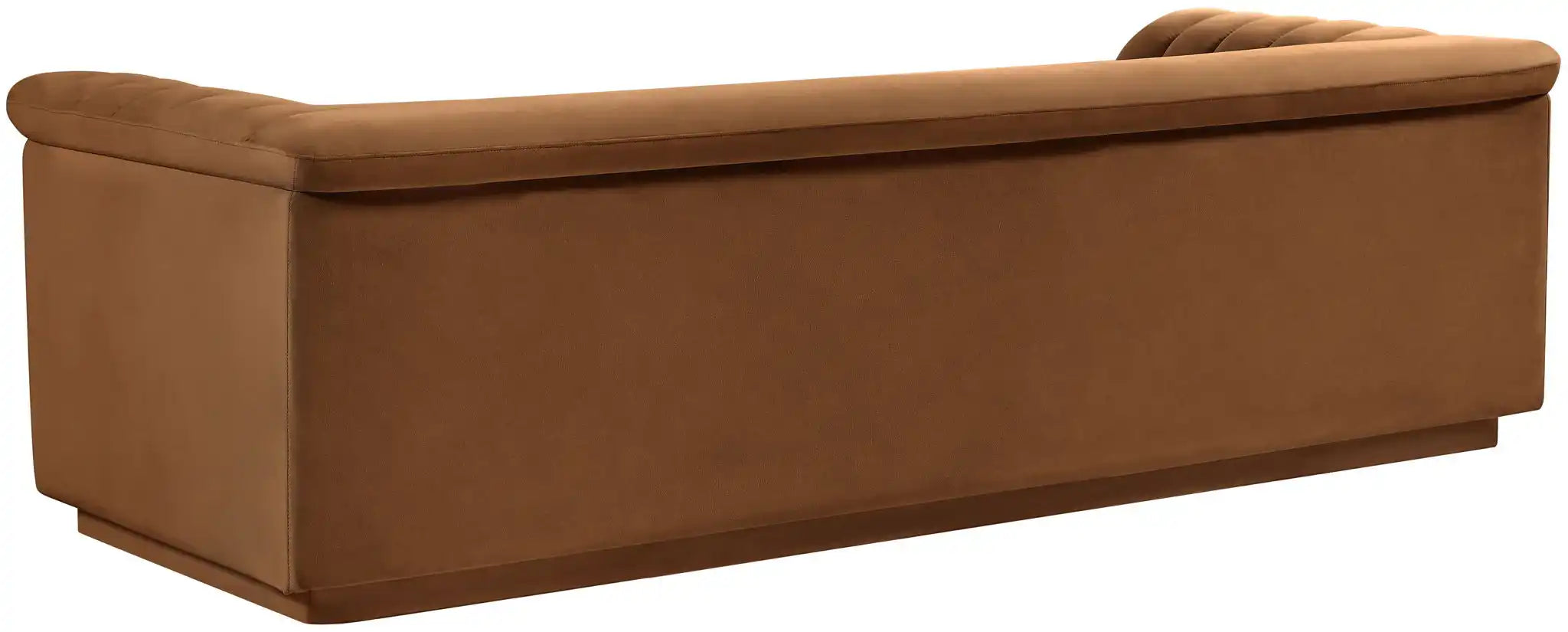 Cascade - Velvet Sofa - Saddle
