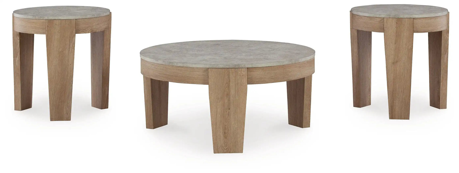 Guystone - Occasional Table Set (Set of 3) - Light Brown - Best Buy Furniture