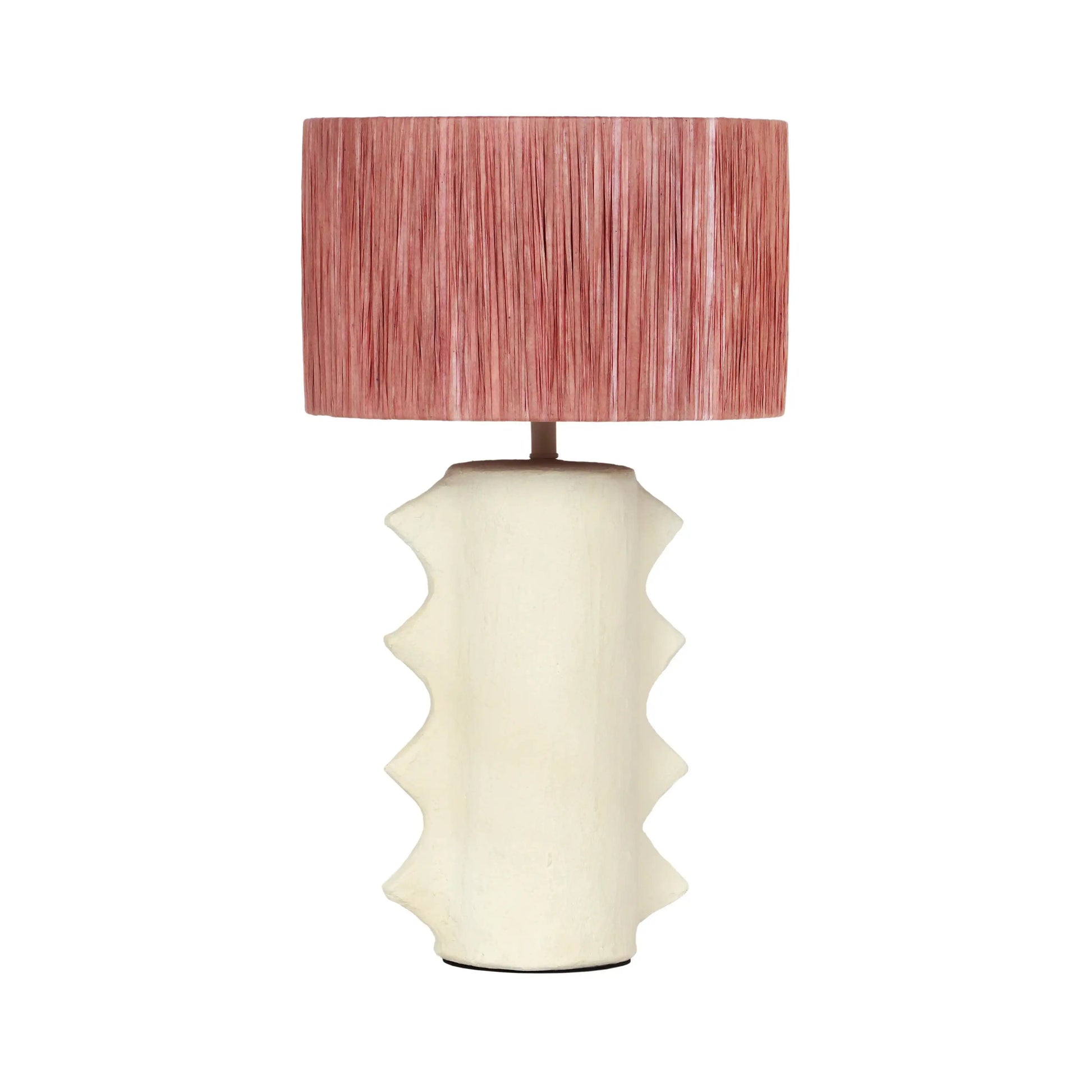 Wild Thing - Papier Mache Table Lamp - Beige - Best Buy Furniture
