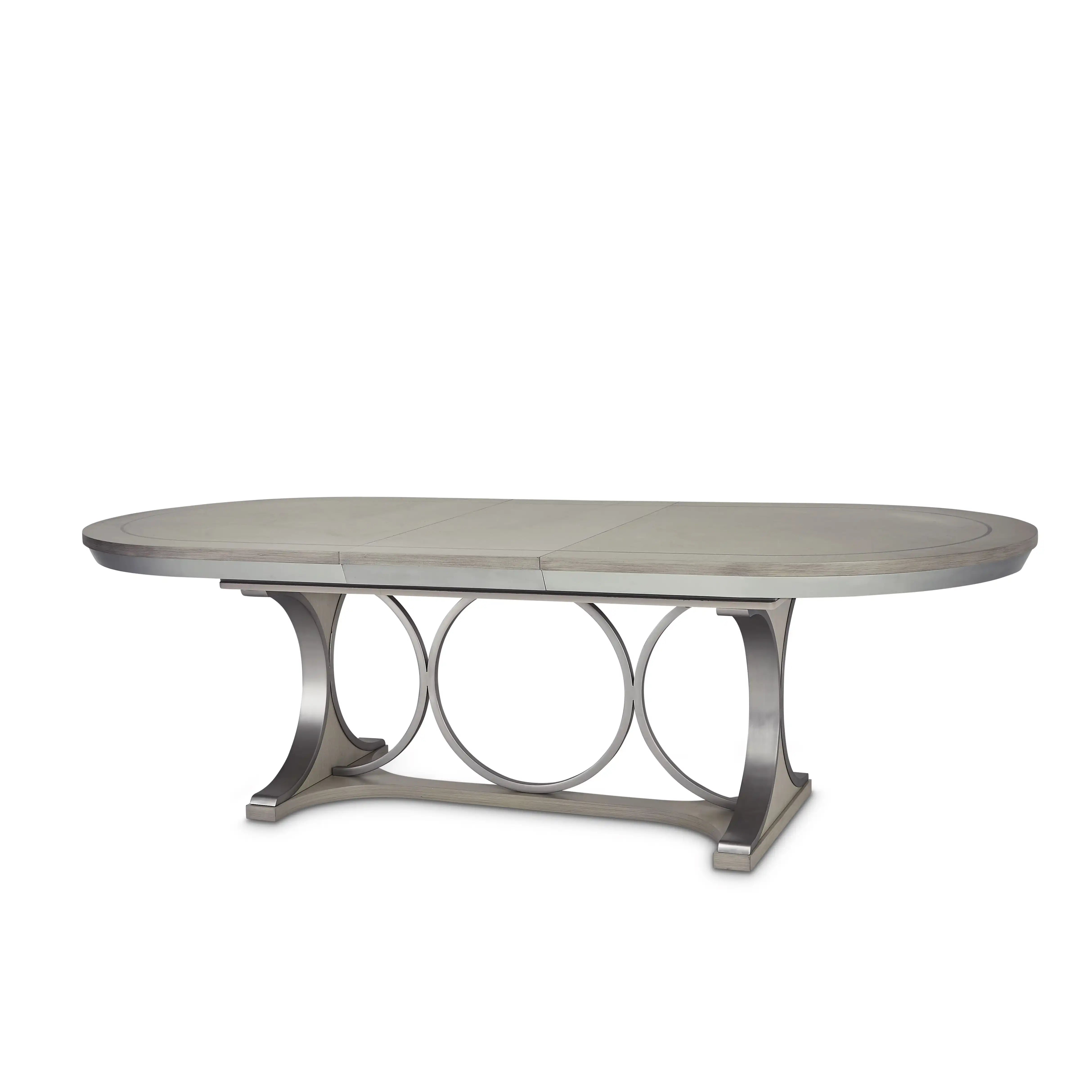 Eclipse - Oval Dining Table - Moonlight Gray - Best Buy Furniture