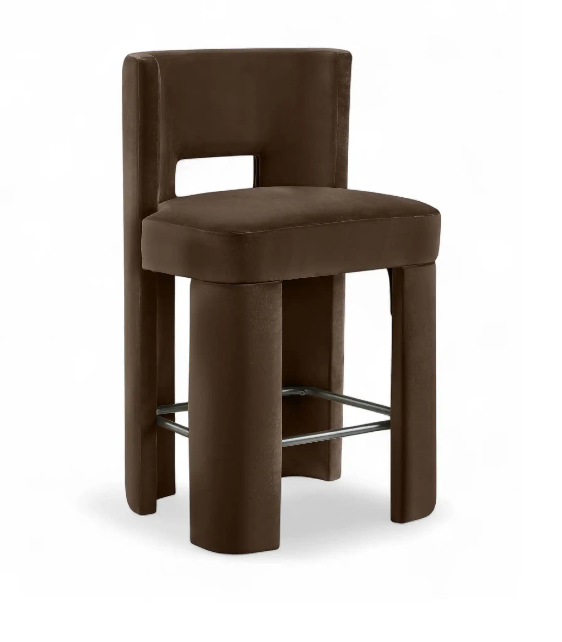 Zuno - Velvet Performance Fabric Upholstered Counter Stool (Set of 2) - Best Buy Furniture