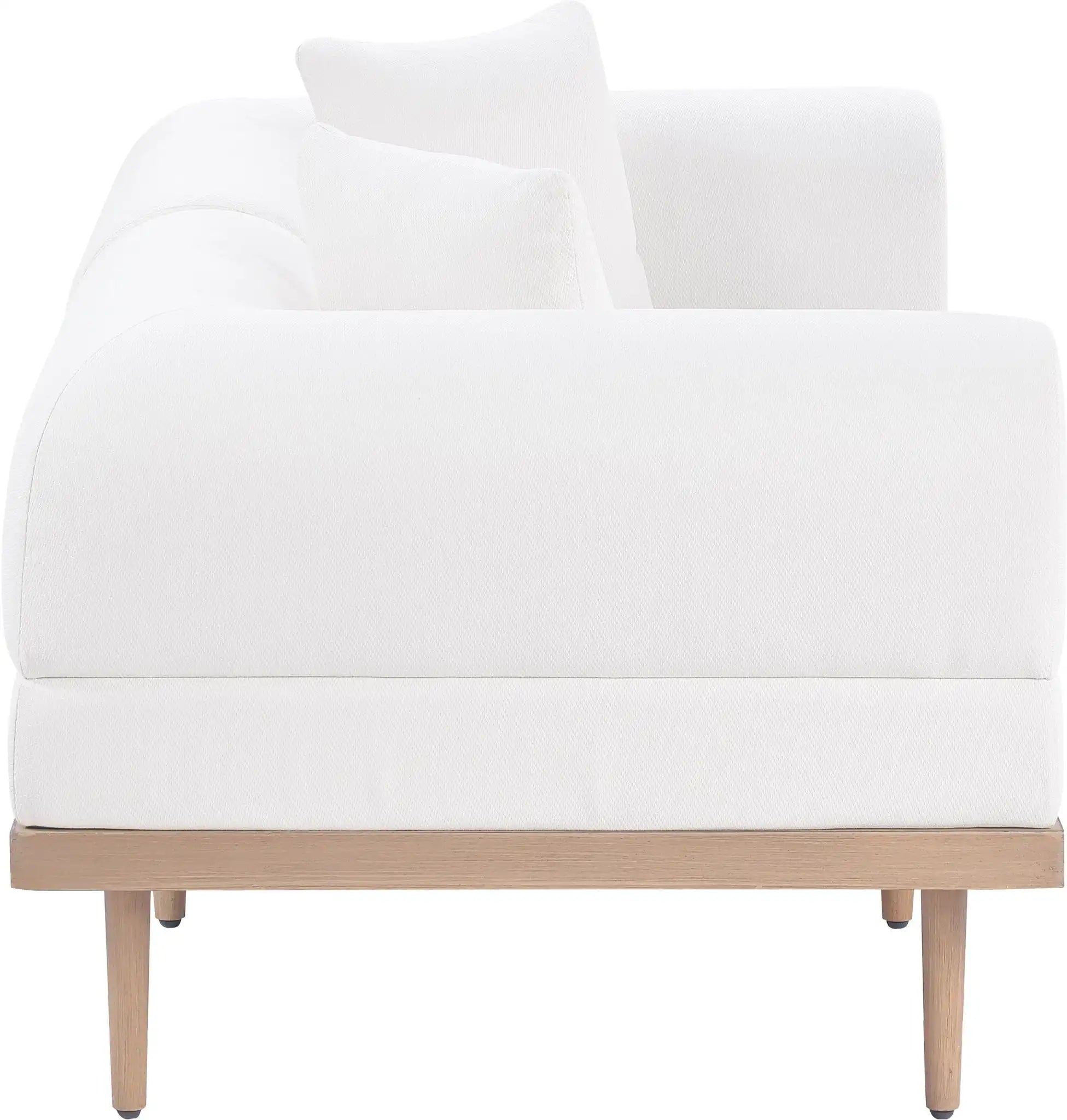 Laguna - 2 Piece Resilient Water Resistant Fabric 71" Upholstered Outdoor Patio Modular Loveseat