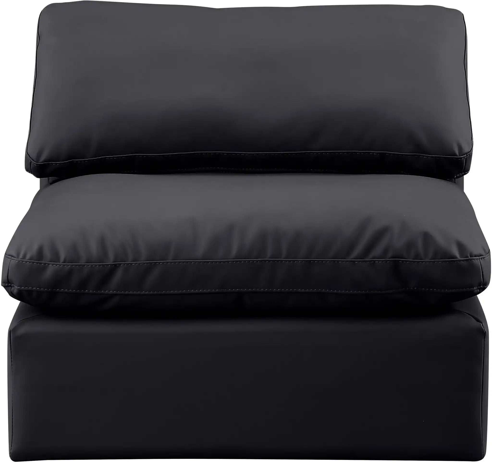 Indulge - Faux Leather Armless Chair