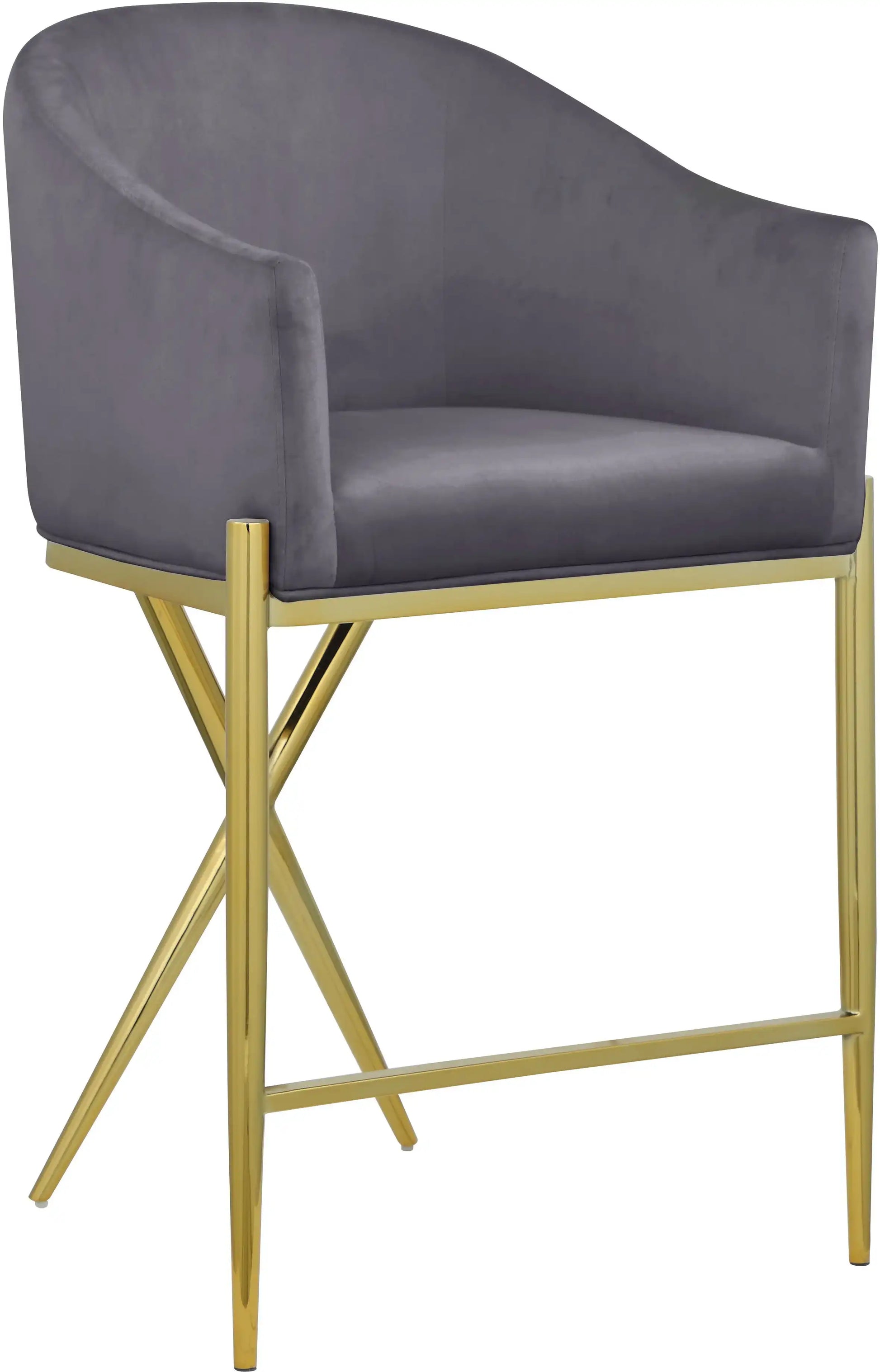 Xavier - Counter Stool with Gold Legs - Best Buy Furniture