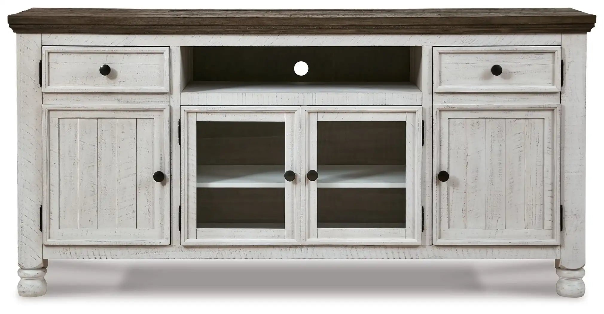 Havalance - Extra Large TV Stand - 4 Doors - Brown / Beige