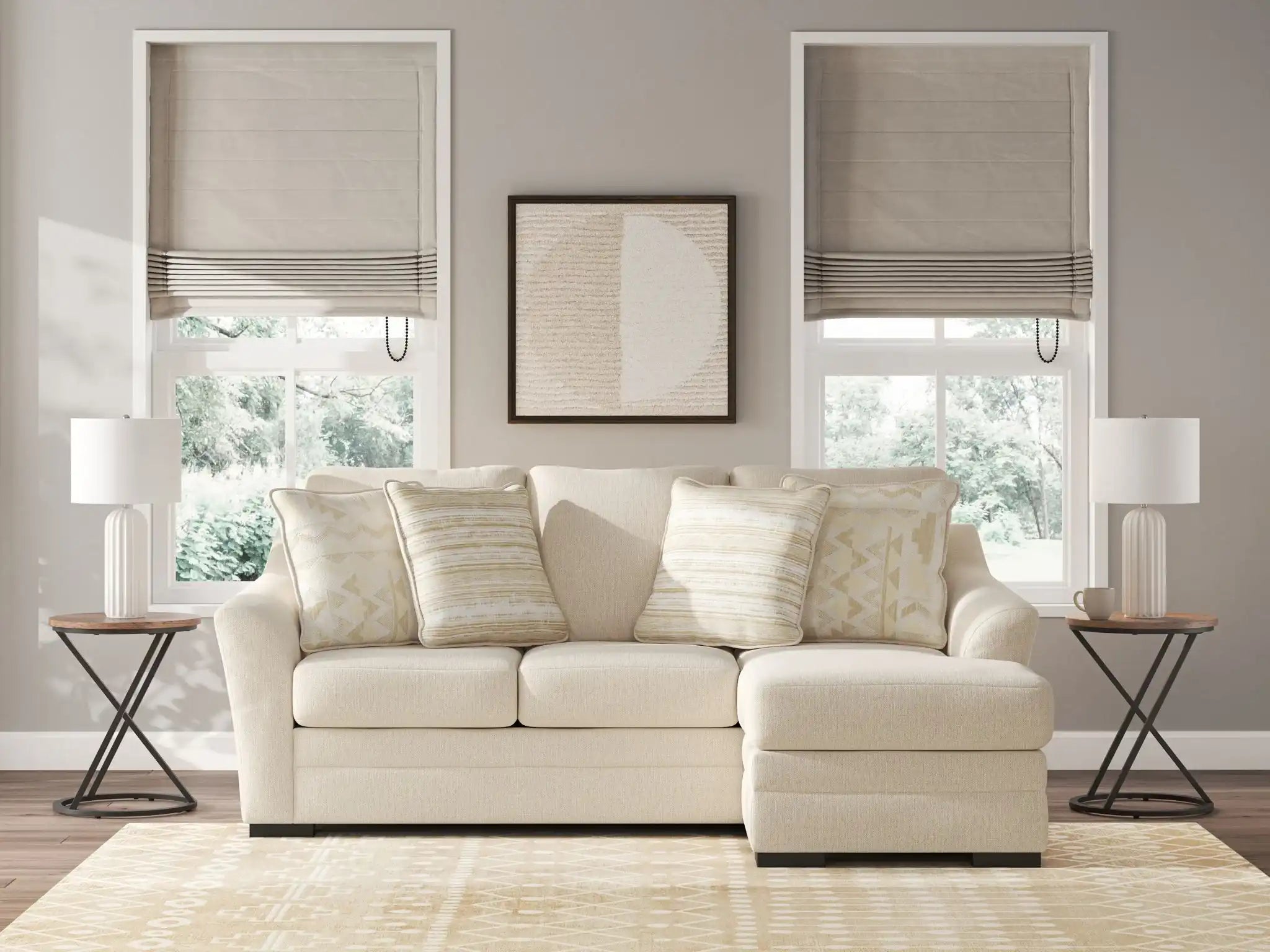 Lango - Sofa Chaise - Jute - Best Buy Furniture