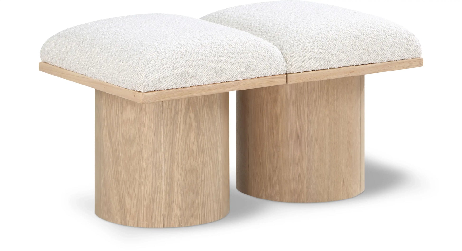 Pavilion - 2 Piece Modular Bench With Natural Base - Best Buy Furniture