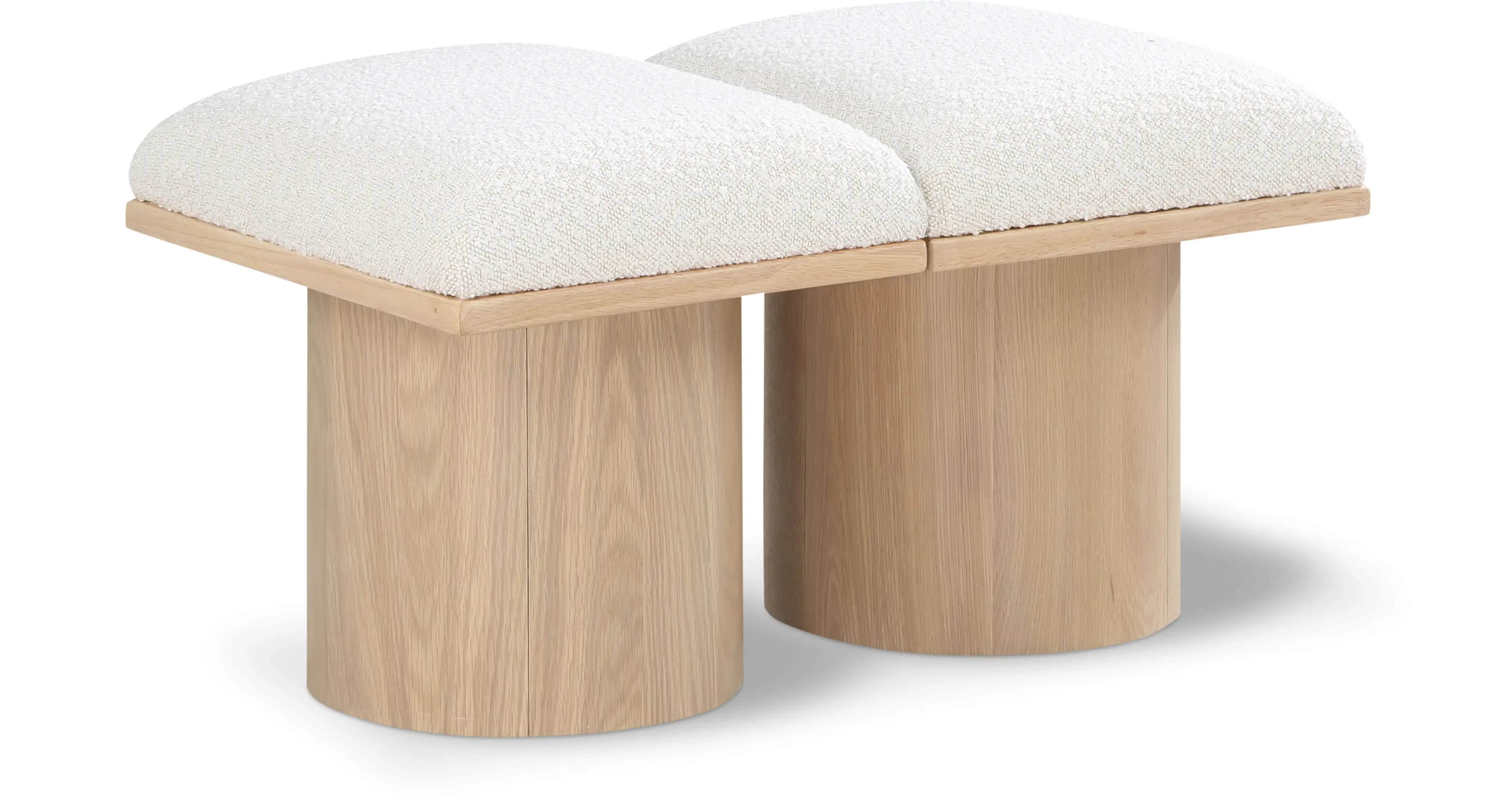 Pavilion - 2 Piece Modular Bench With Natural Base - Best Buy Furniture