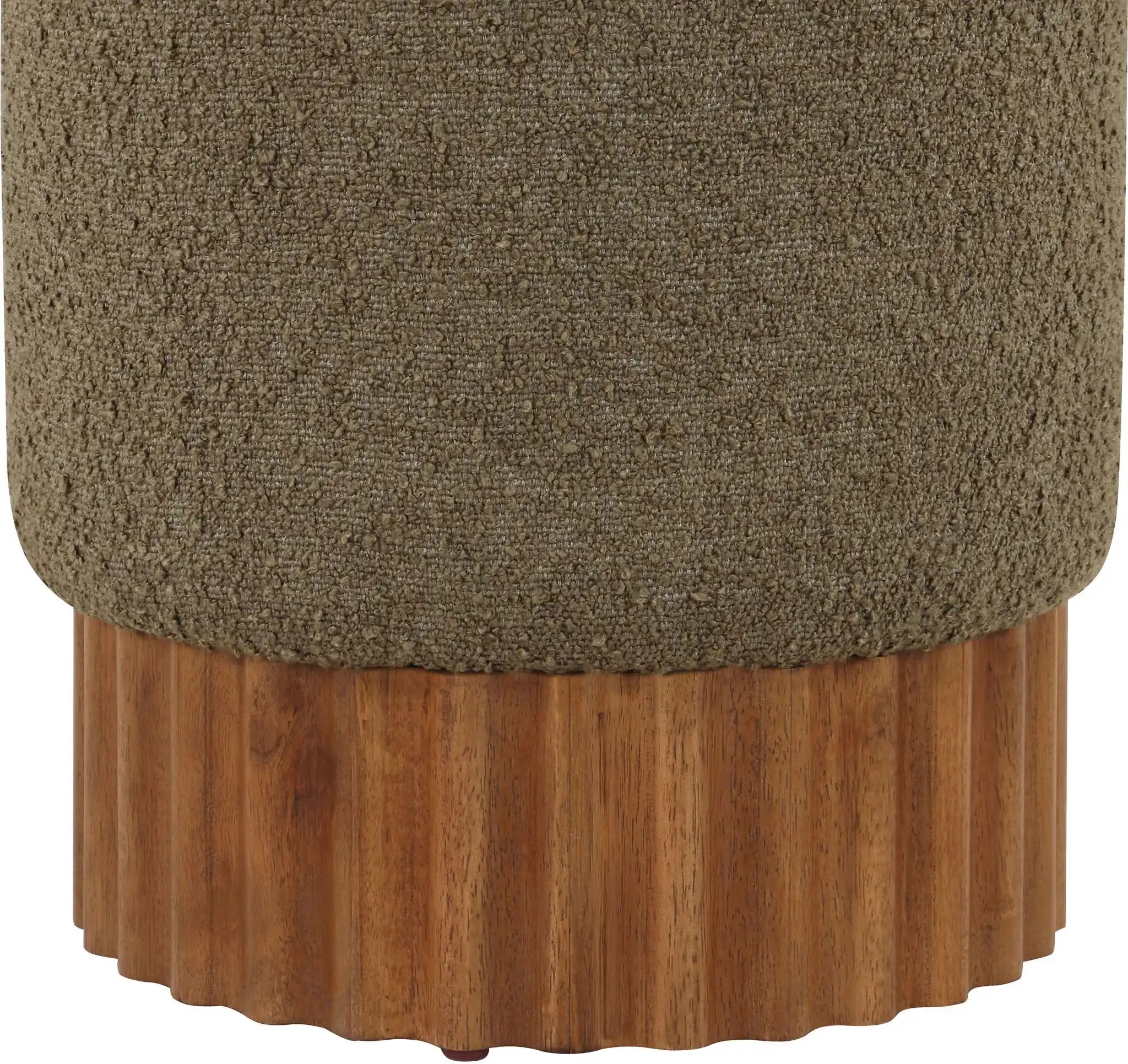 Veranda - Ottoman / Stool With Brown Base