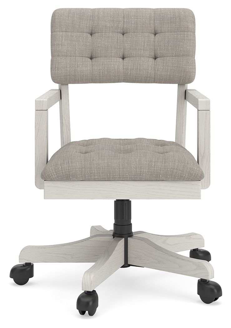 Robbinsdale - Home Office Desk Chair - Antique White - Best Buy Furniture