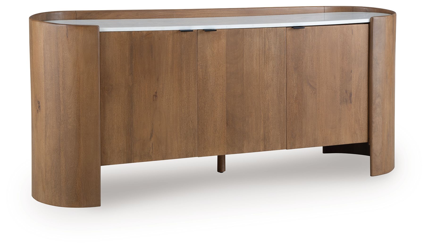 Fitzroy - Accent Cabinet - Brown / White - Best Buy Furniture