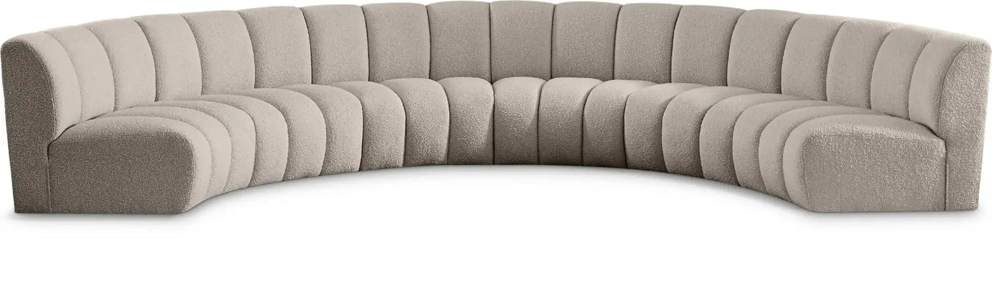 Infinity - 6 Piece Boucle Modular Sectional - Best Buy Furniture