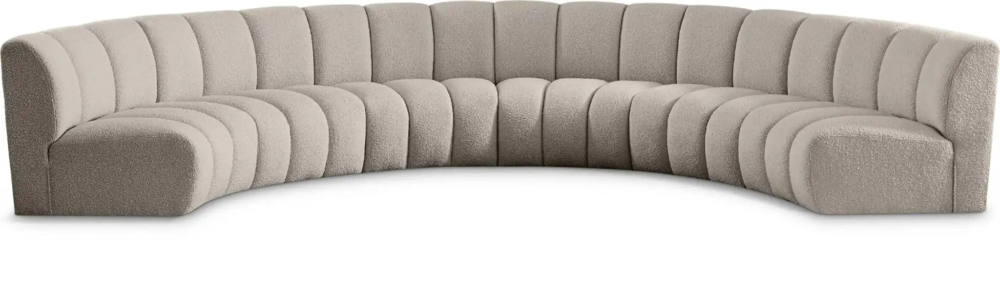 Infinity - 6 Piece Boucle Modular Sectional - Best Buy Furniture