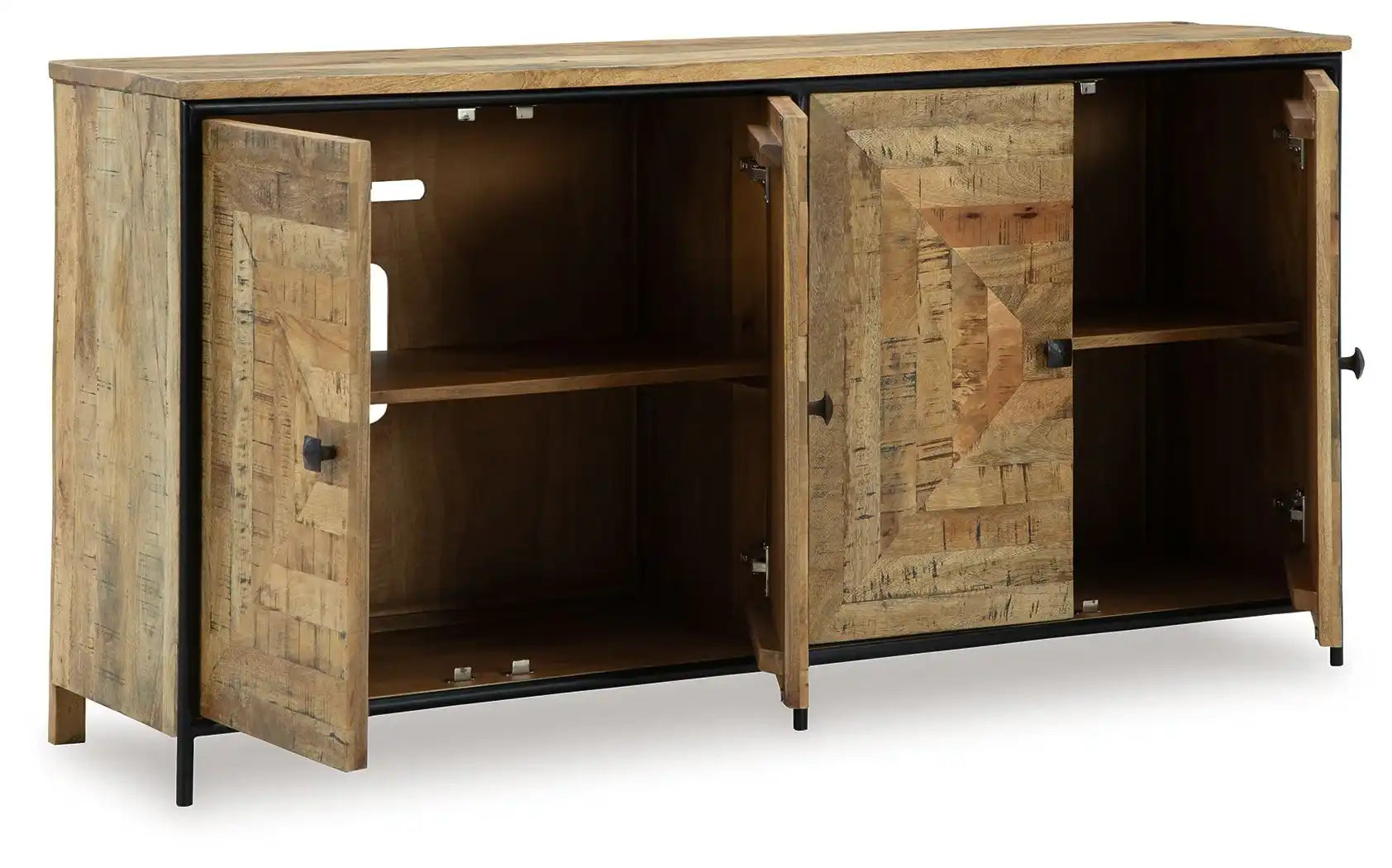 Camney - Accent Cabinet - Brown / Black - Best Buy Furniture