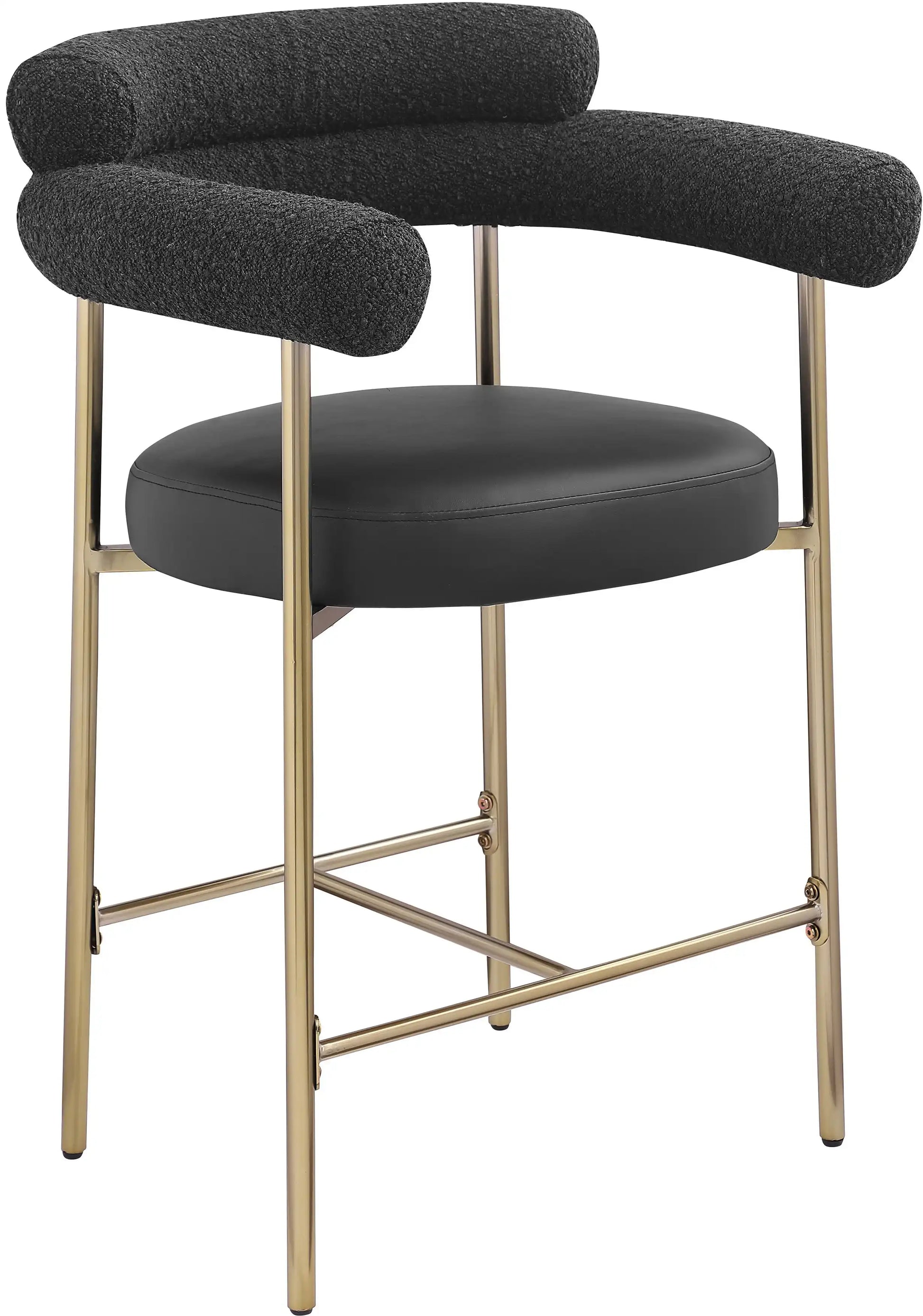 Blake - Counter Stool With Bronze Legs (Set of 2) - Best Buy Furniture