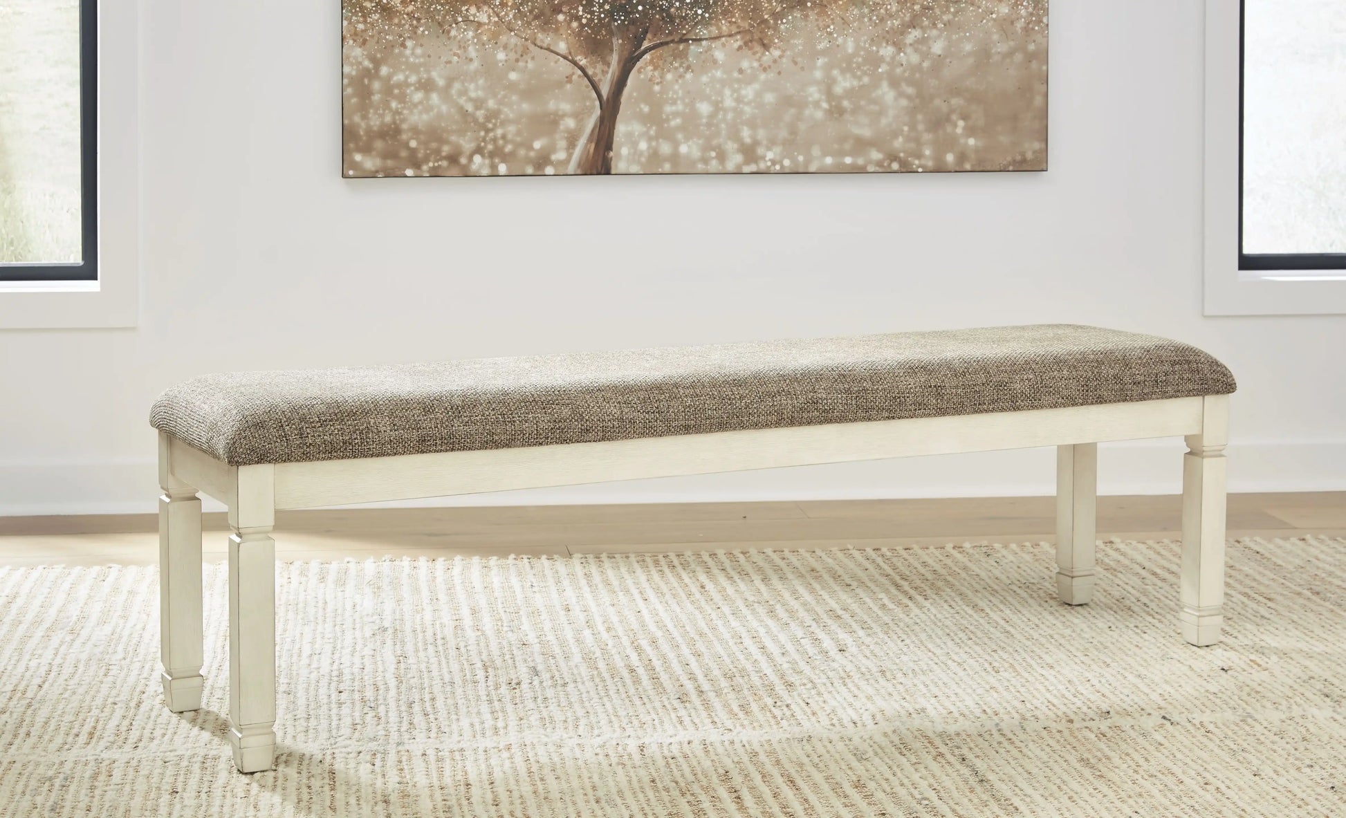 Bolanburg - Extra Large UPH DRM Bench - Brown / Beige - Best Buy Furniture