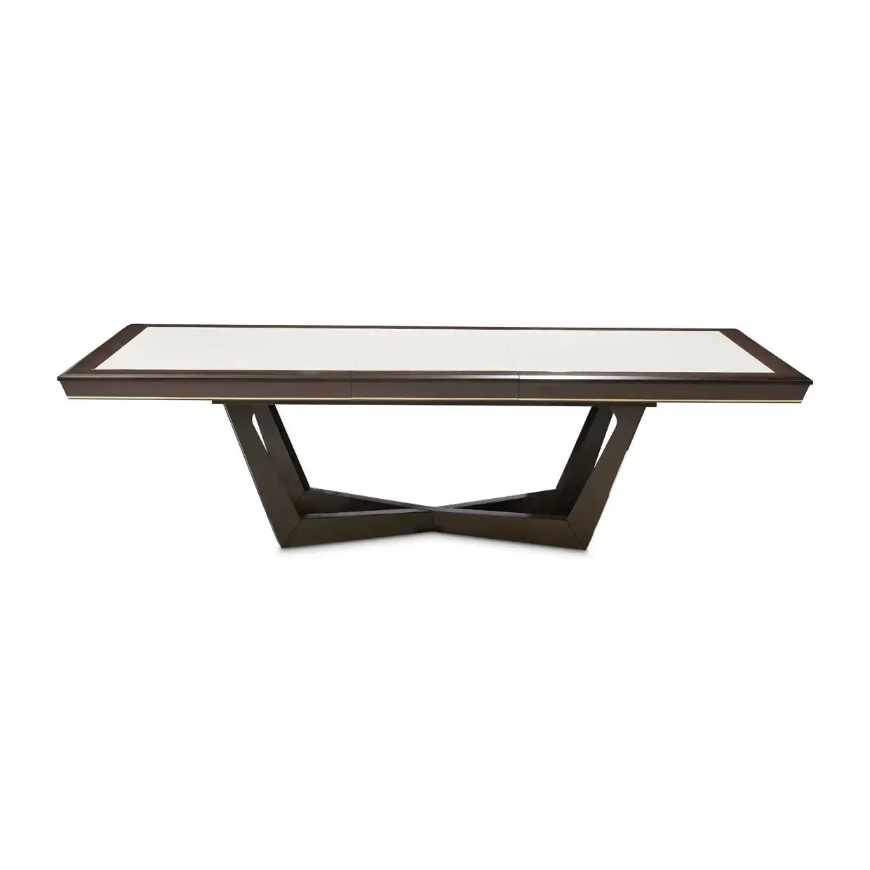 Belmont Place - Rectangular Dining Table - White / Dark Brown - Best Buy Furniture