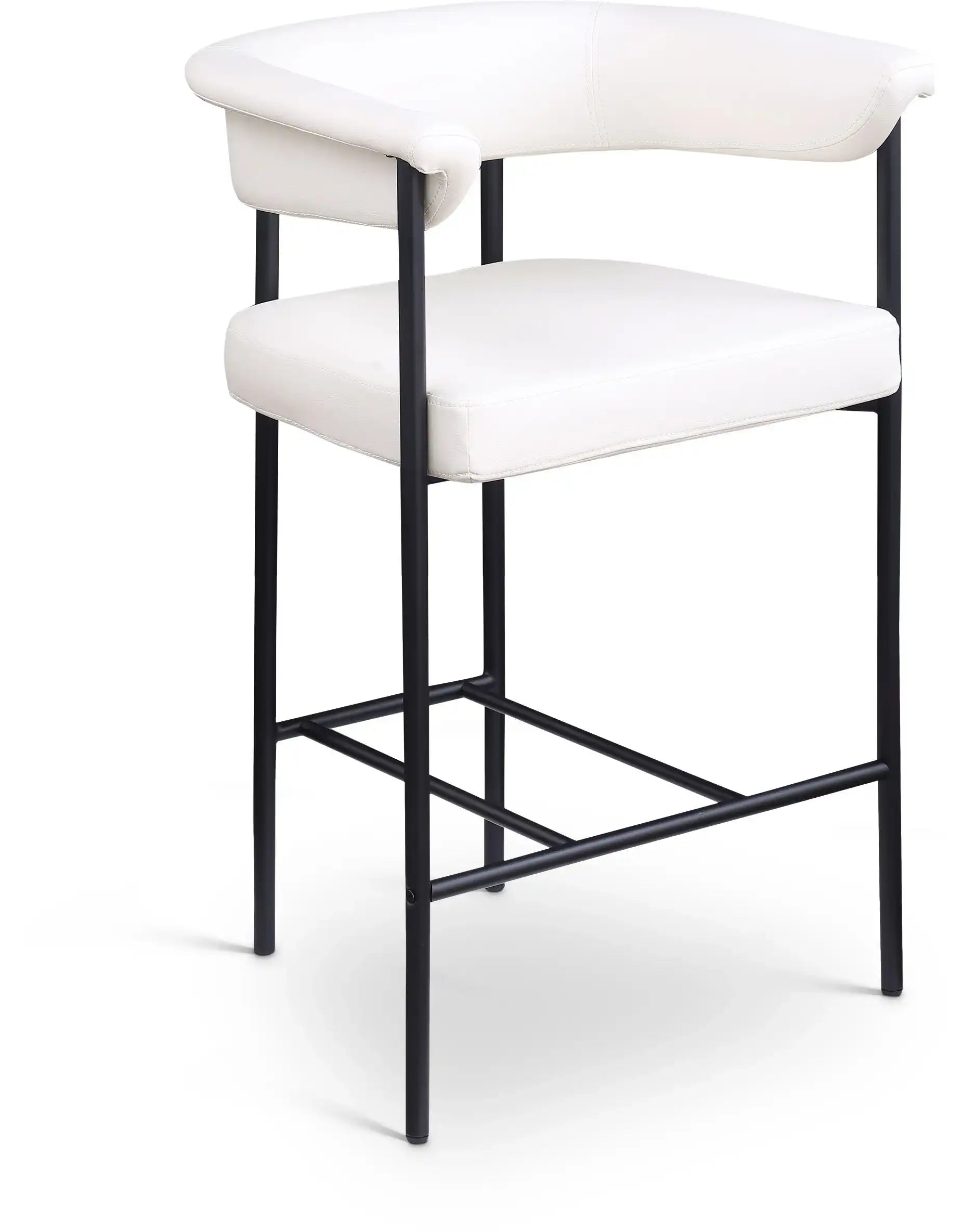 Malin - Faux Leather Counter Stool (Set of 2) - Best Buy Furniture
