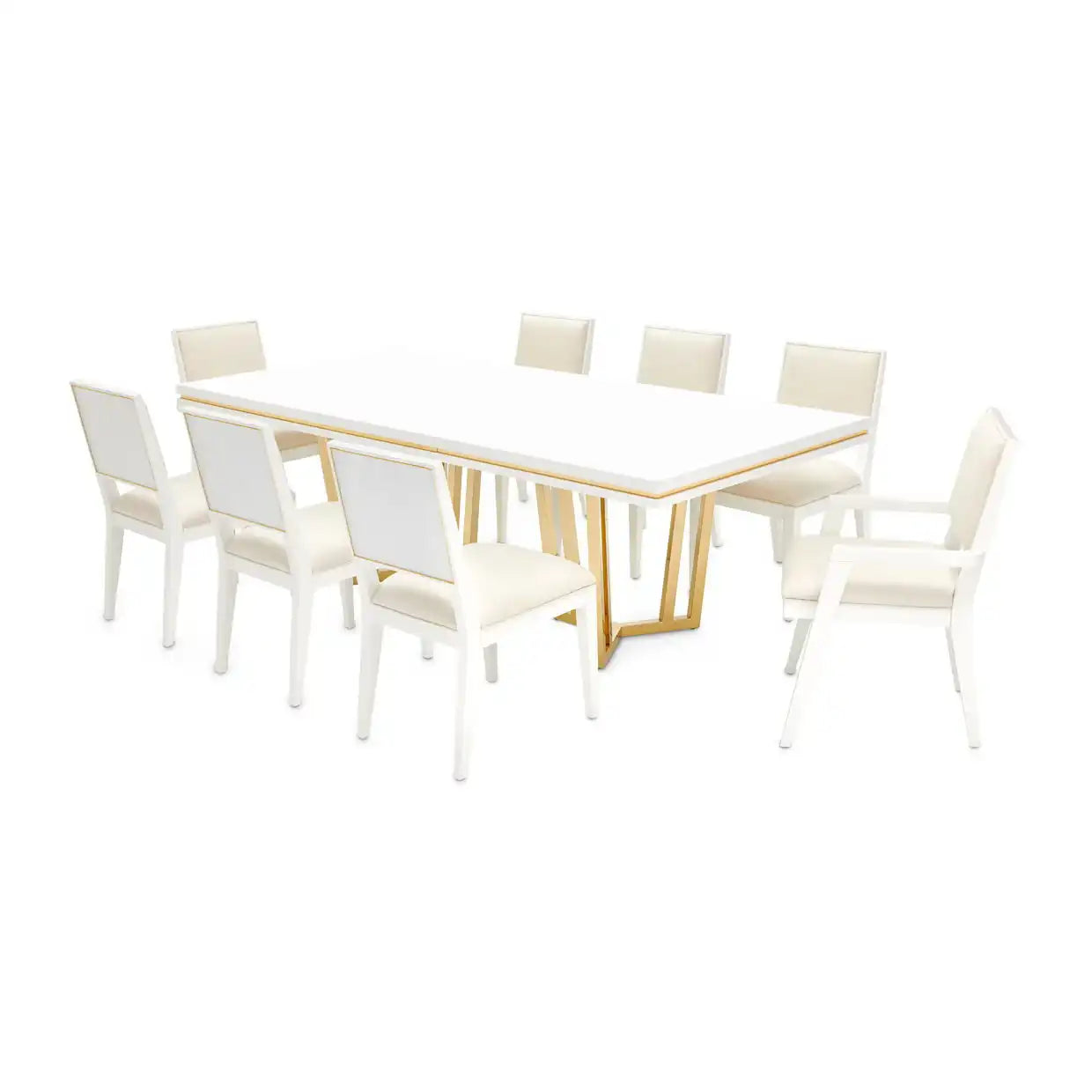 Palm Gate - Rectangular Dining Table - Cloud White - Best Buy Furniture