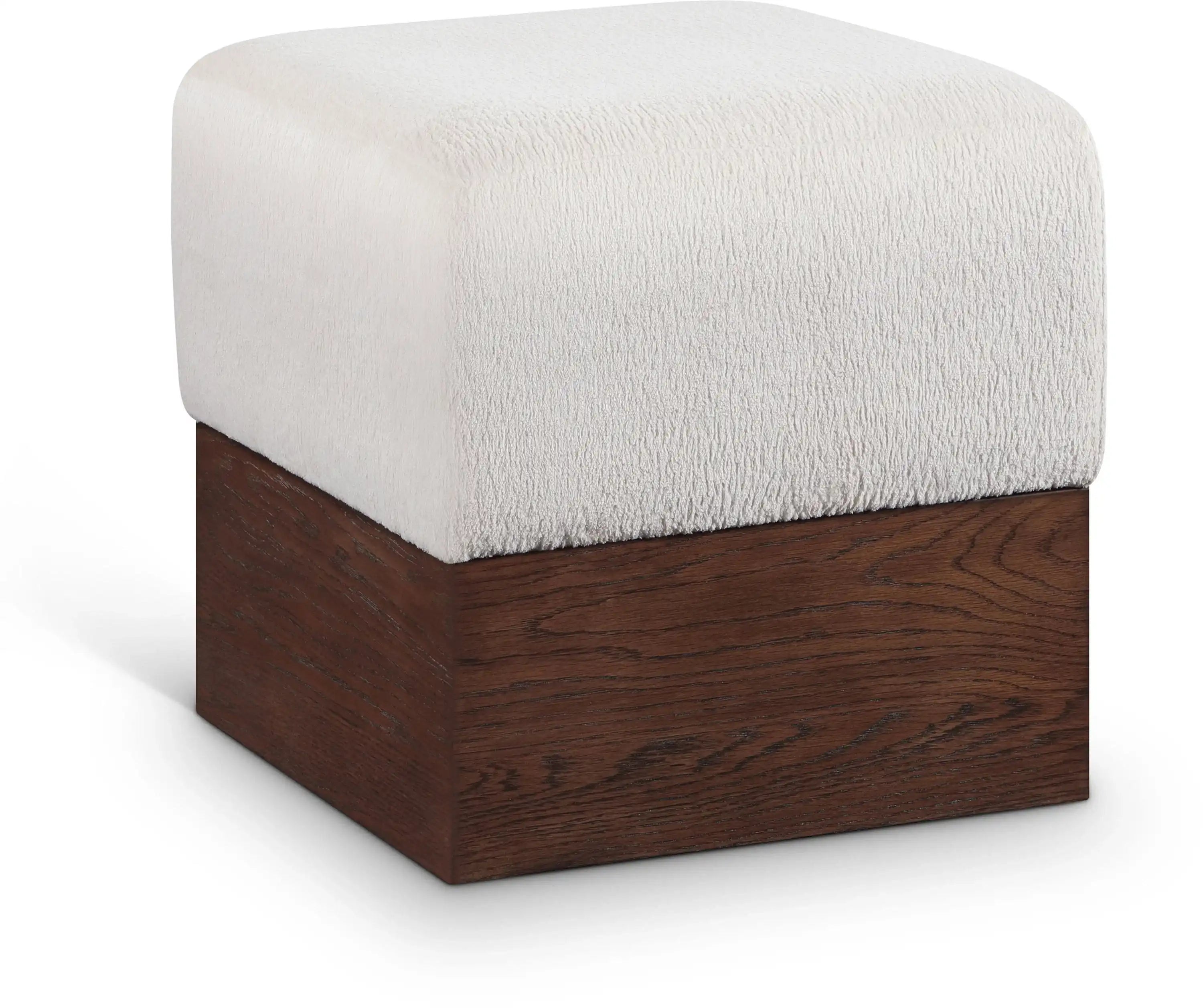 Havre - Ottoman / Stool With Brown Base - Best Buy Furniture