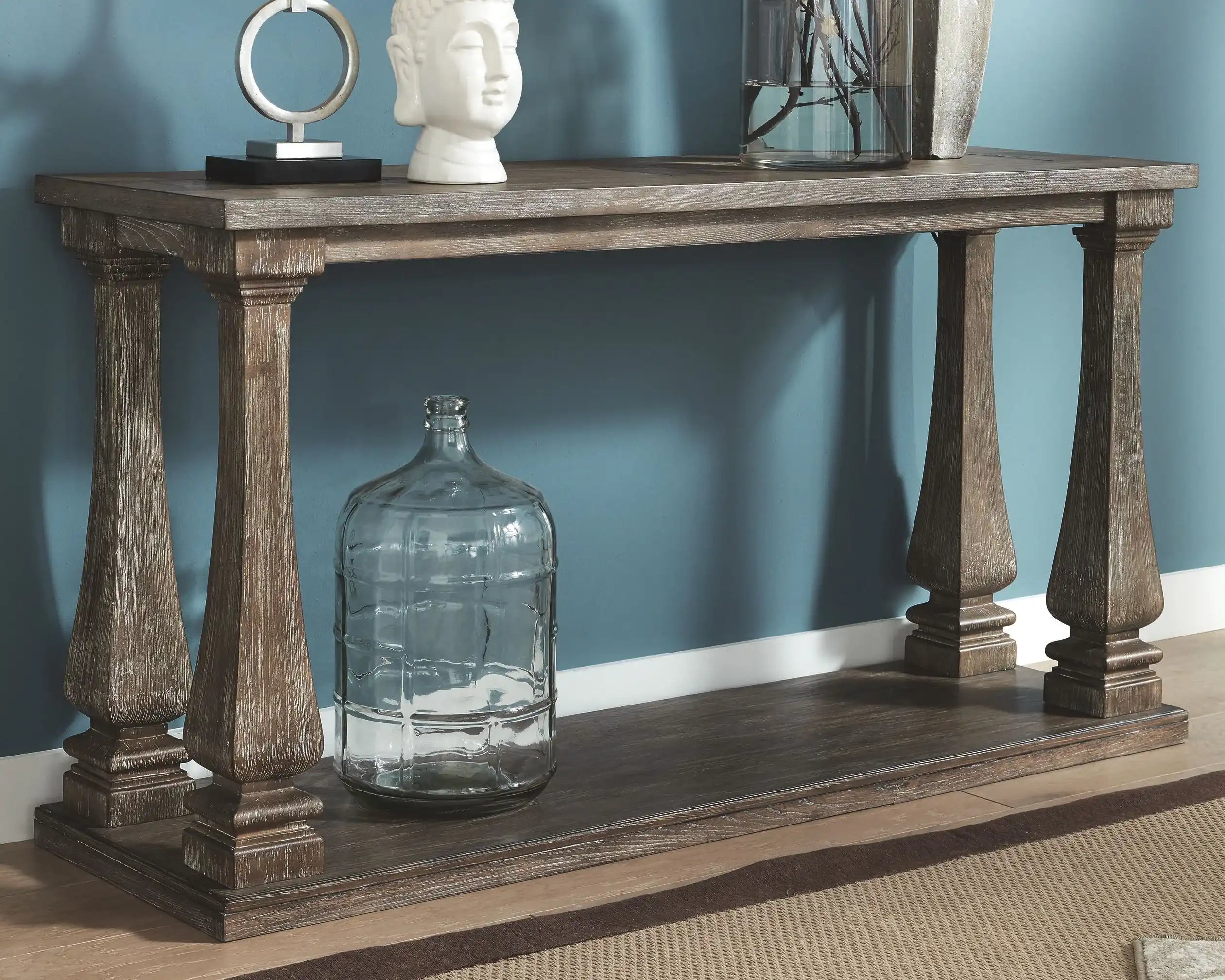 Johnelle - Sofa Table - Gray - Best Buy Furniture