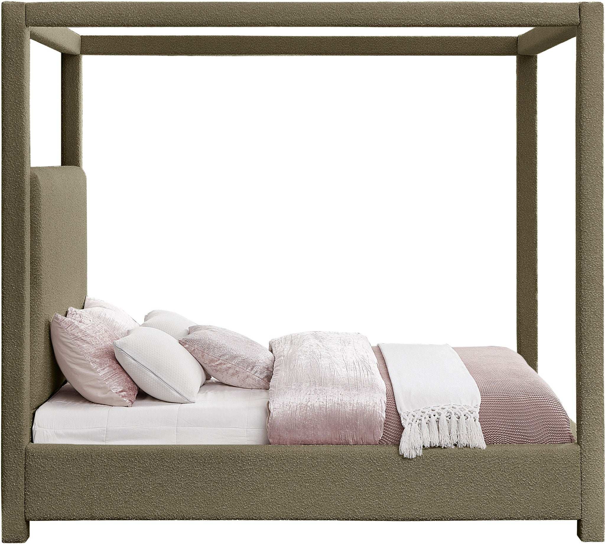 Eden - Boucle Fabric Upholstered Bed