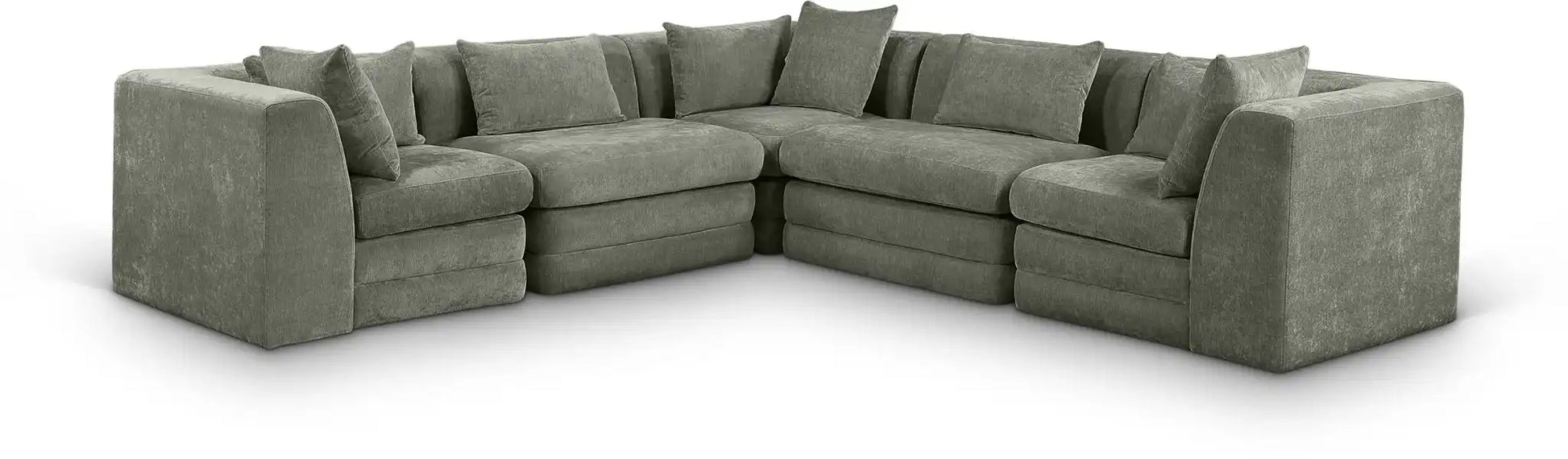 Stellar - 5 Piece Upholstered Modular Sectional - Best Buy Furniture
