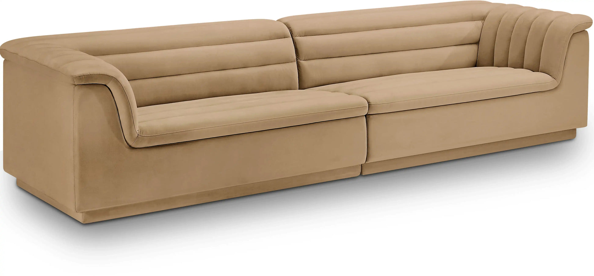 Cascade - Velvet Modular Sofa - Best Buy Furniture