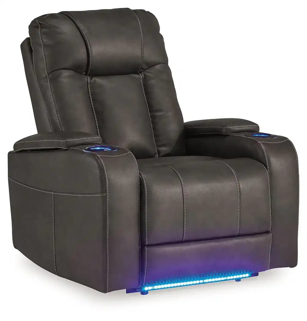 Feazada - Power Recliner With Adj Headrest - Best Buy Furniture