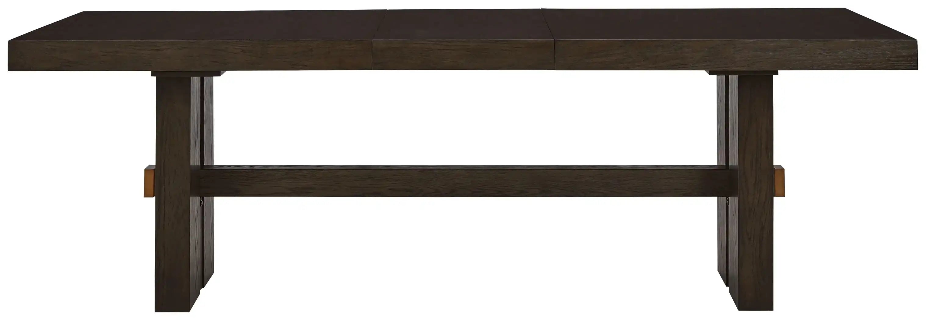 Burkhaus - Rectangular Dining Room Extension Table - Dark Brown - Best Buy Furniture