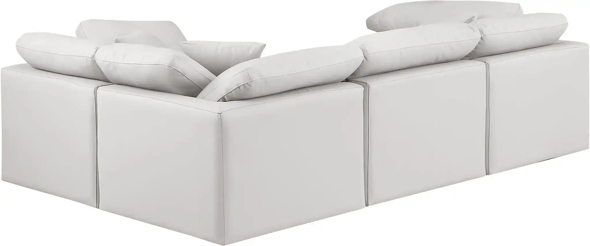 Indulge - Faux Leather 4 Piece Modular Corner Sectional