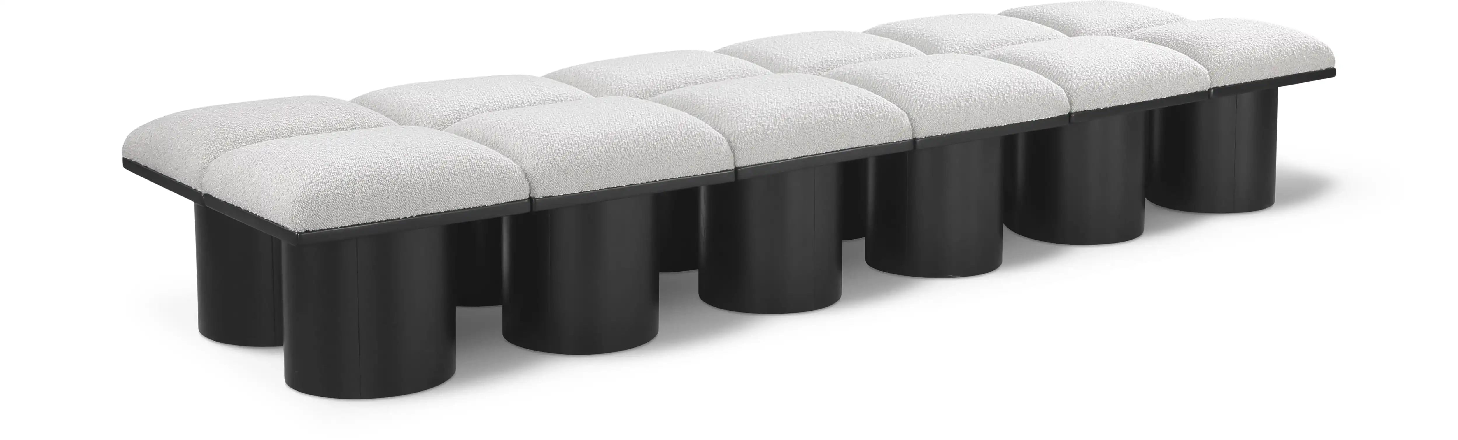 Pavilion - 12 Piece Modular Bench With Black Base - Best Buy Furniture