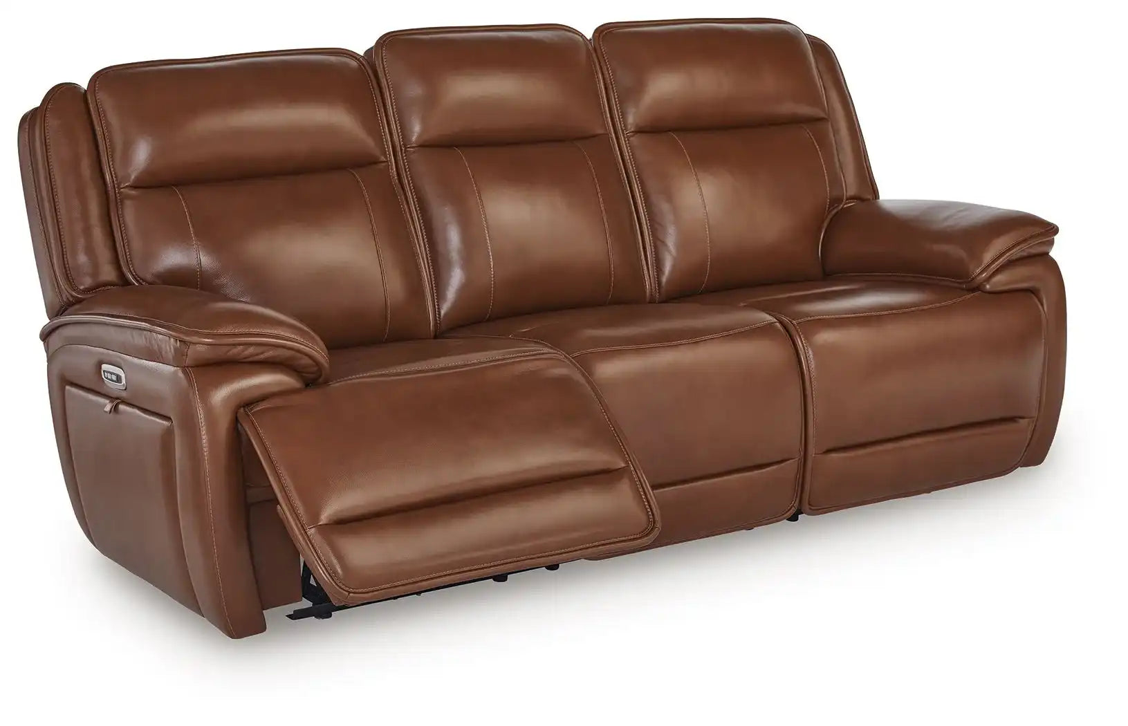 Healy Pier - Power Reclining Sofa / Adj Headrest - Chocolate - Best Buy Furniture