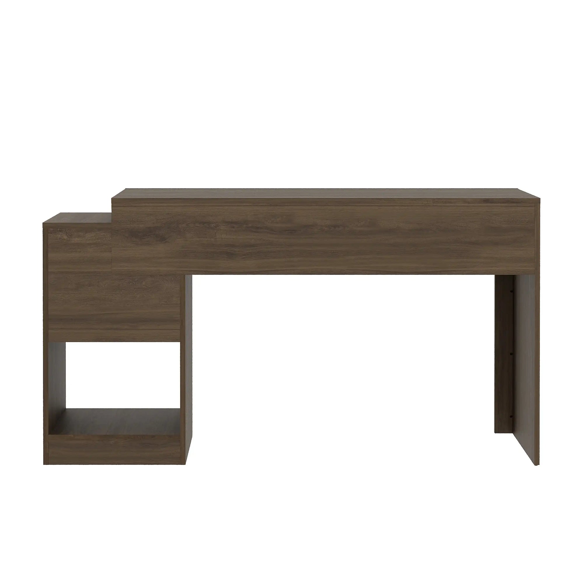 Techni Mobili Expandable Home Office Desk, Walnut - Best Buy Furniture