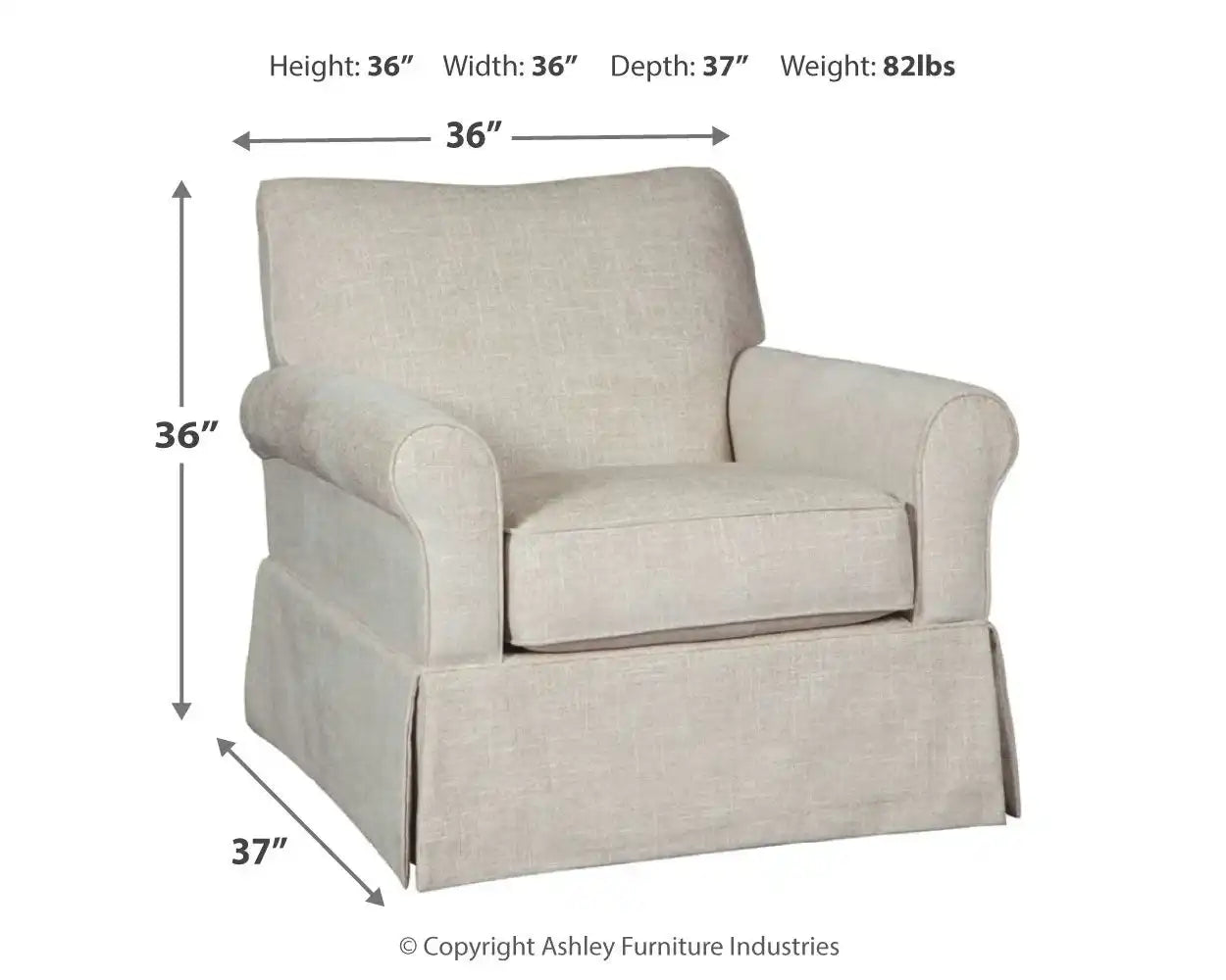 Searcy - Swivel Glider Accent Chair - Quartz - Best Buy Furniture
