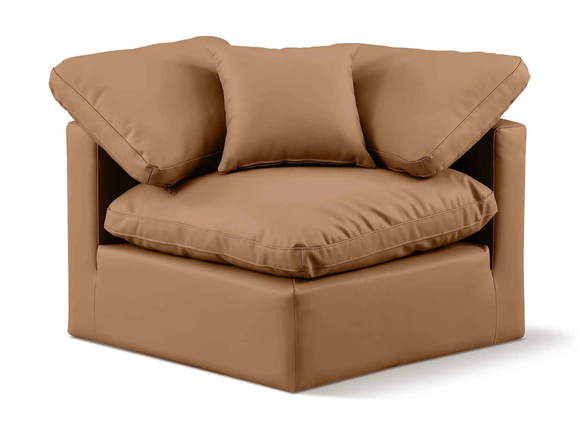 Indulge - Faux Leather Corner Chair - Best Buy Furniture