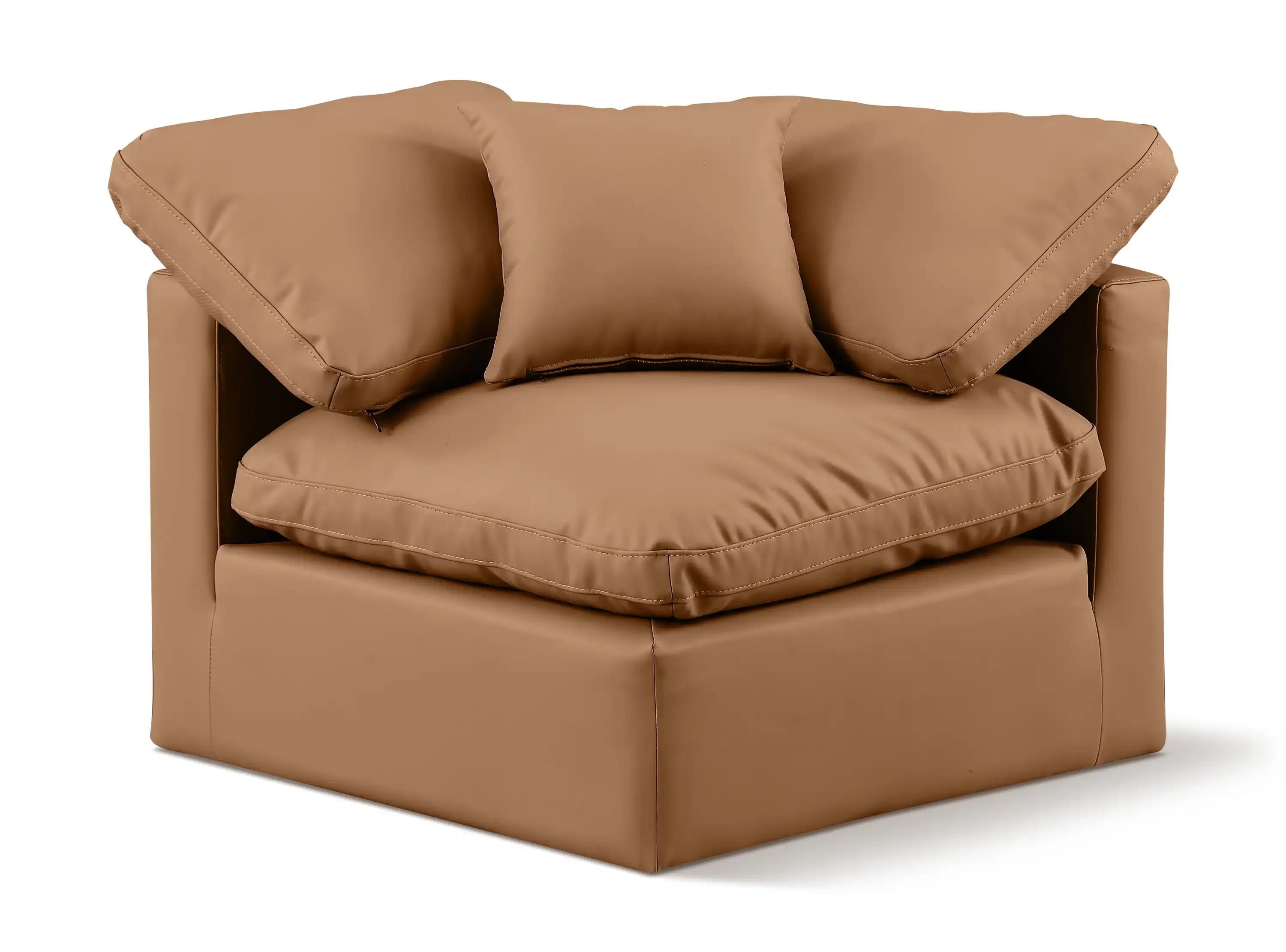 Indulge - Faux Leather Corner Chair - Best Buy Furniture