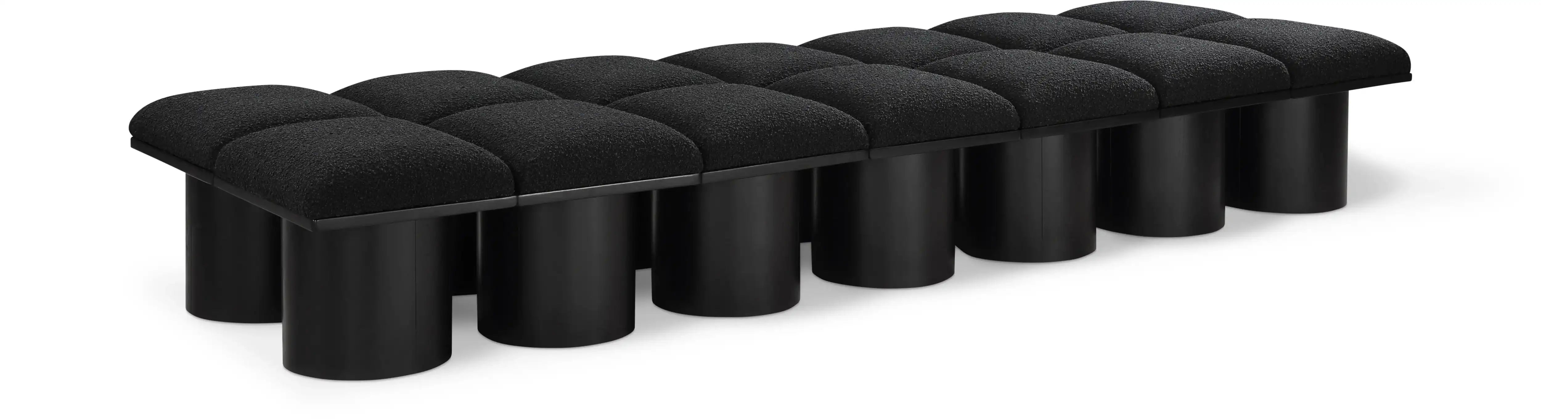 Pavilion - 14 Piece Modular Bench With Black Base - Best Buy Furniture