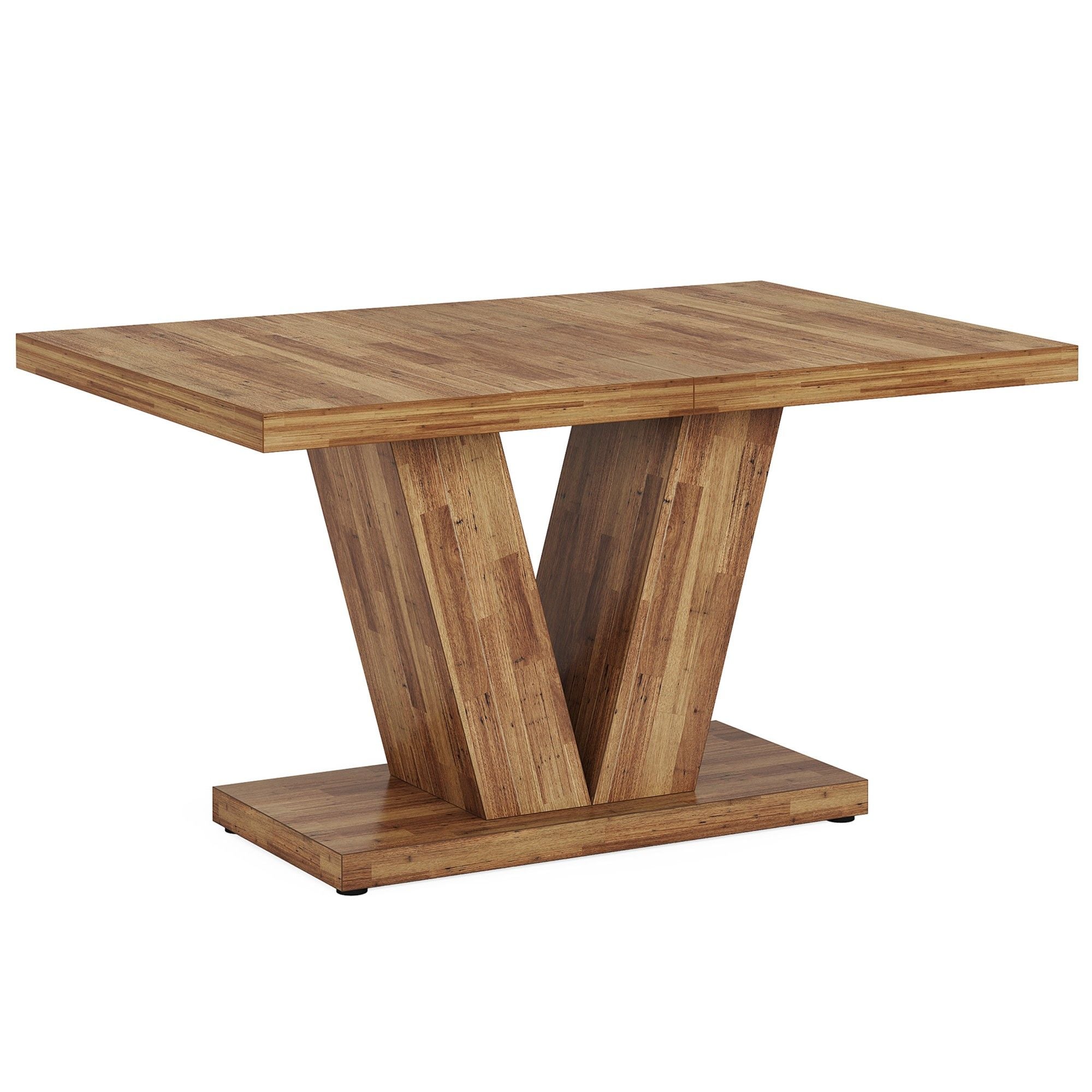 Dining Table With Pedestal Base For 4 - 6 People