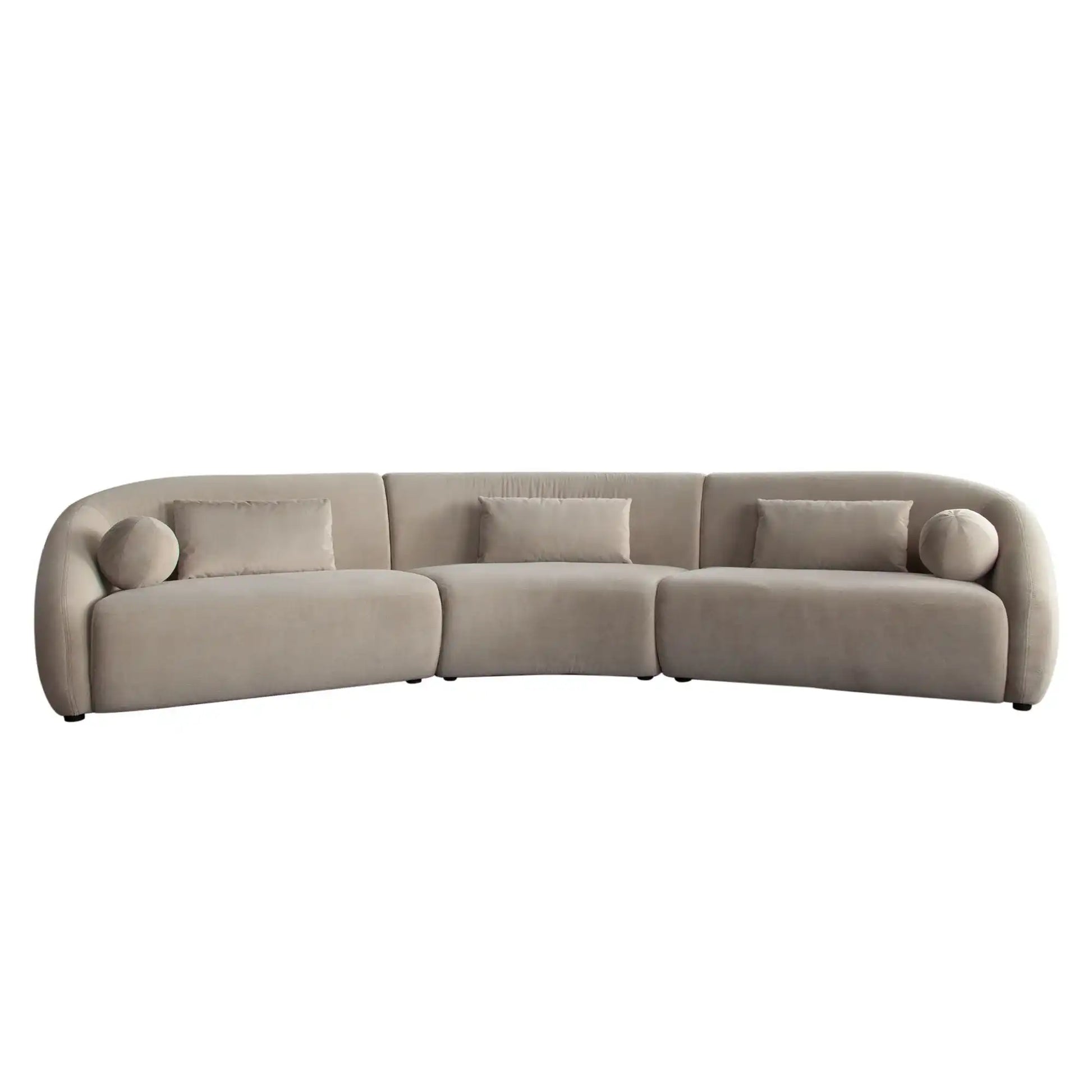 Lena 3 Piece Fawn Alpaca Fabric Sofa - Best Buy Furniture