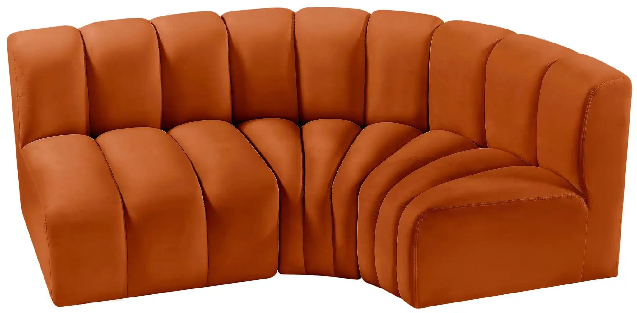 Arc - Velvet 3 Piece Sofa