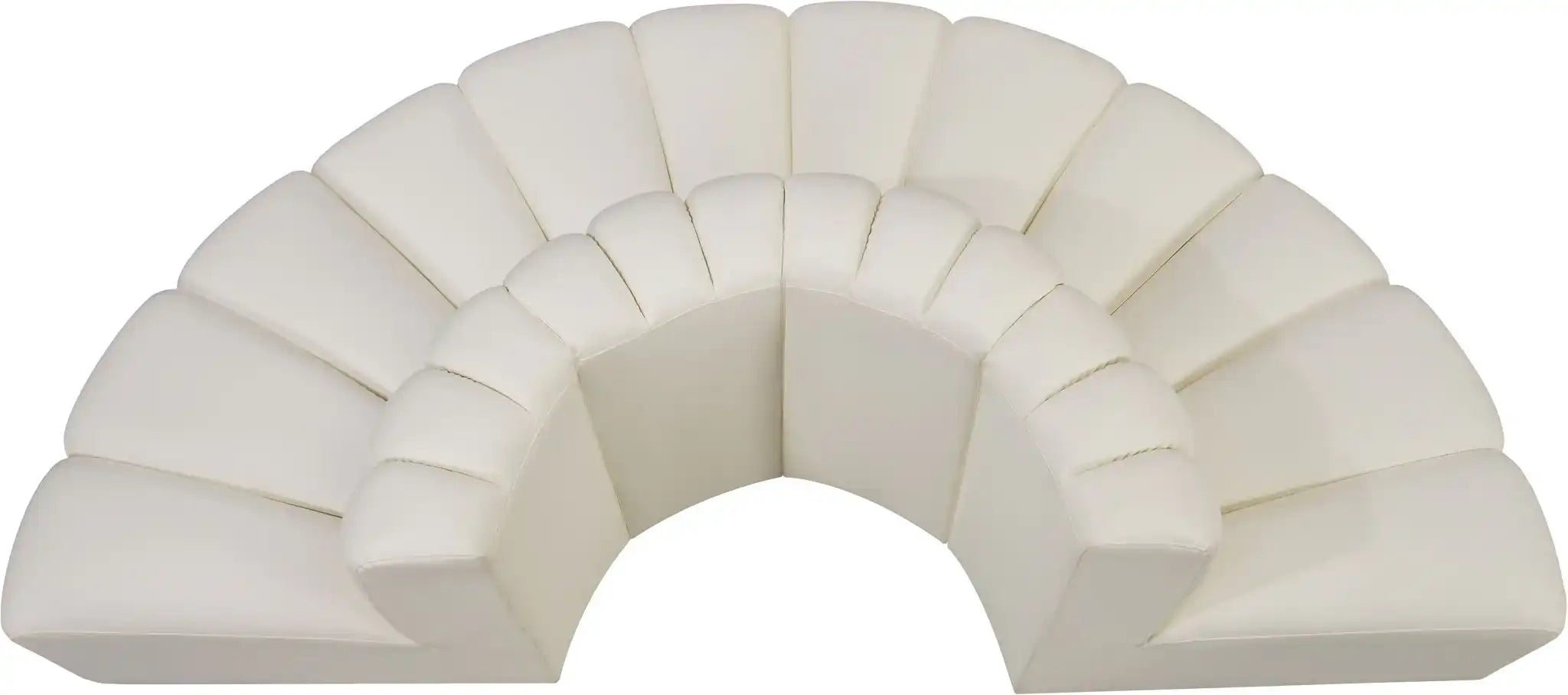 Arc - Faux Leather 4 Piece Modular Sofa