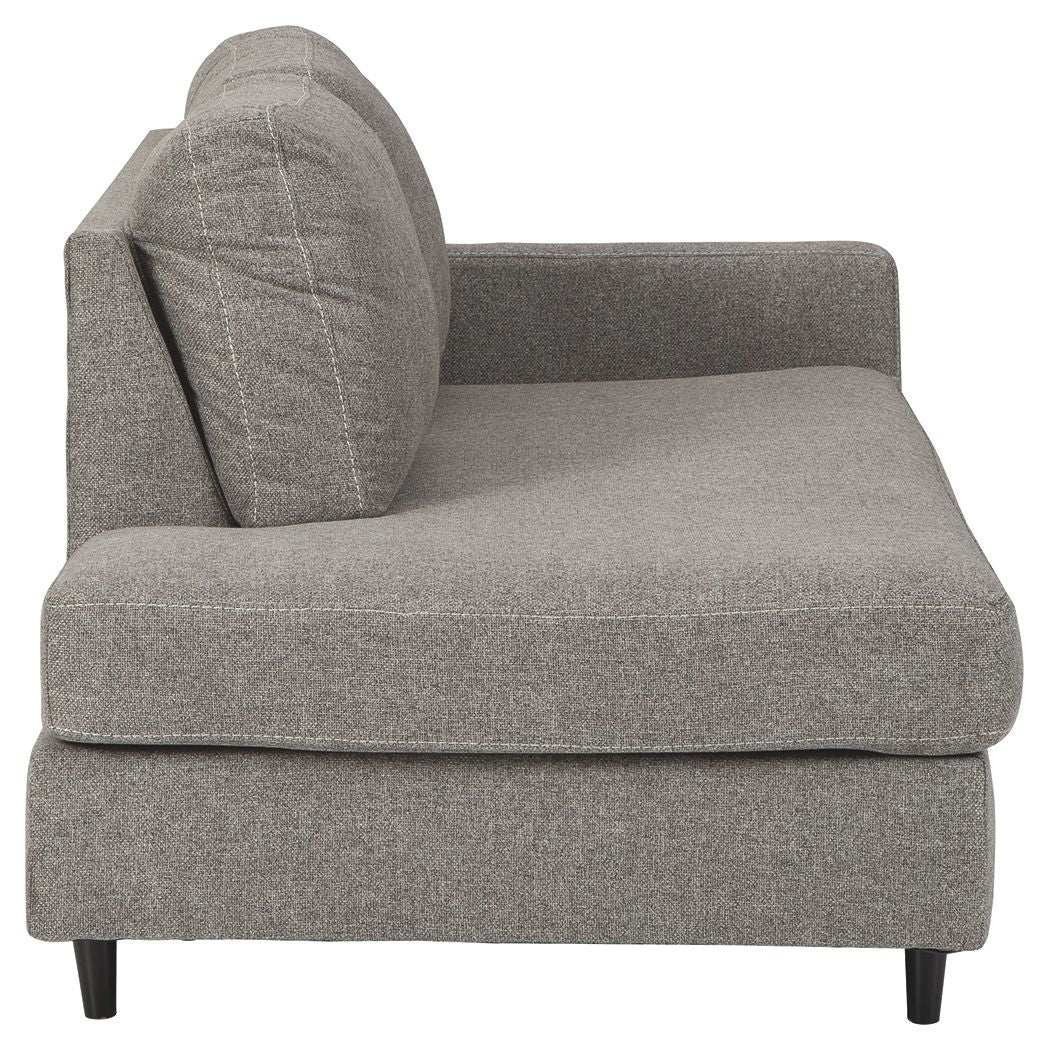 Lyman - RAF Corner Chaise - Graphite - Best Buy Furniture