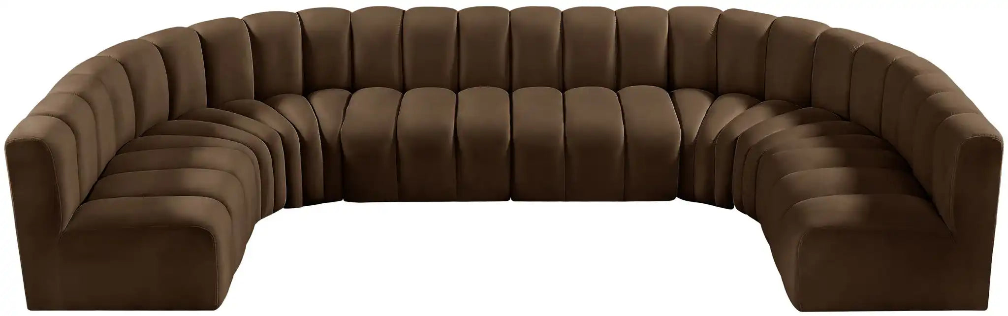 Arc - Velvet Modular U-Shaped Sectional